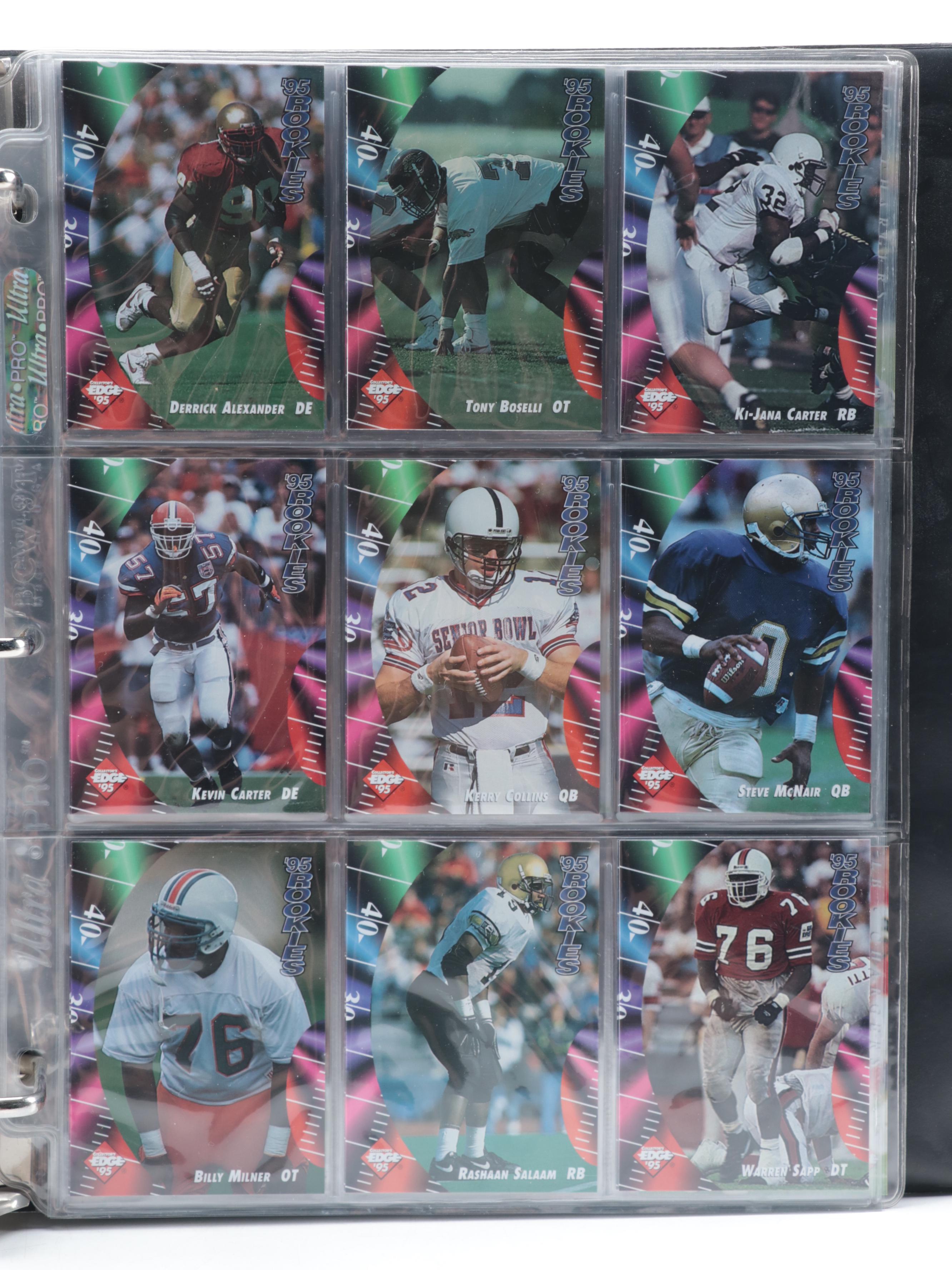 Collector's Edge Football Cards With Rookies, HOFers, More, 1990s