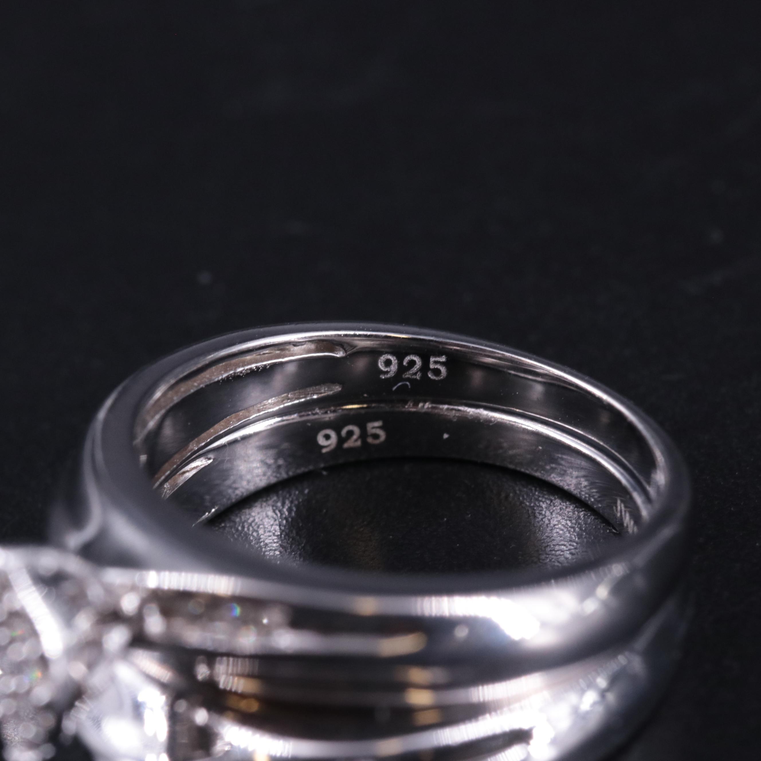 Sterling 0.21 CTW Diamond Twin Ring Set