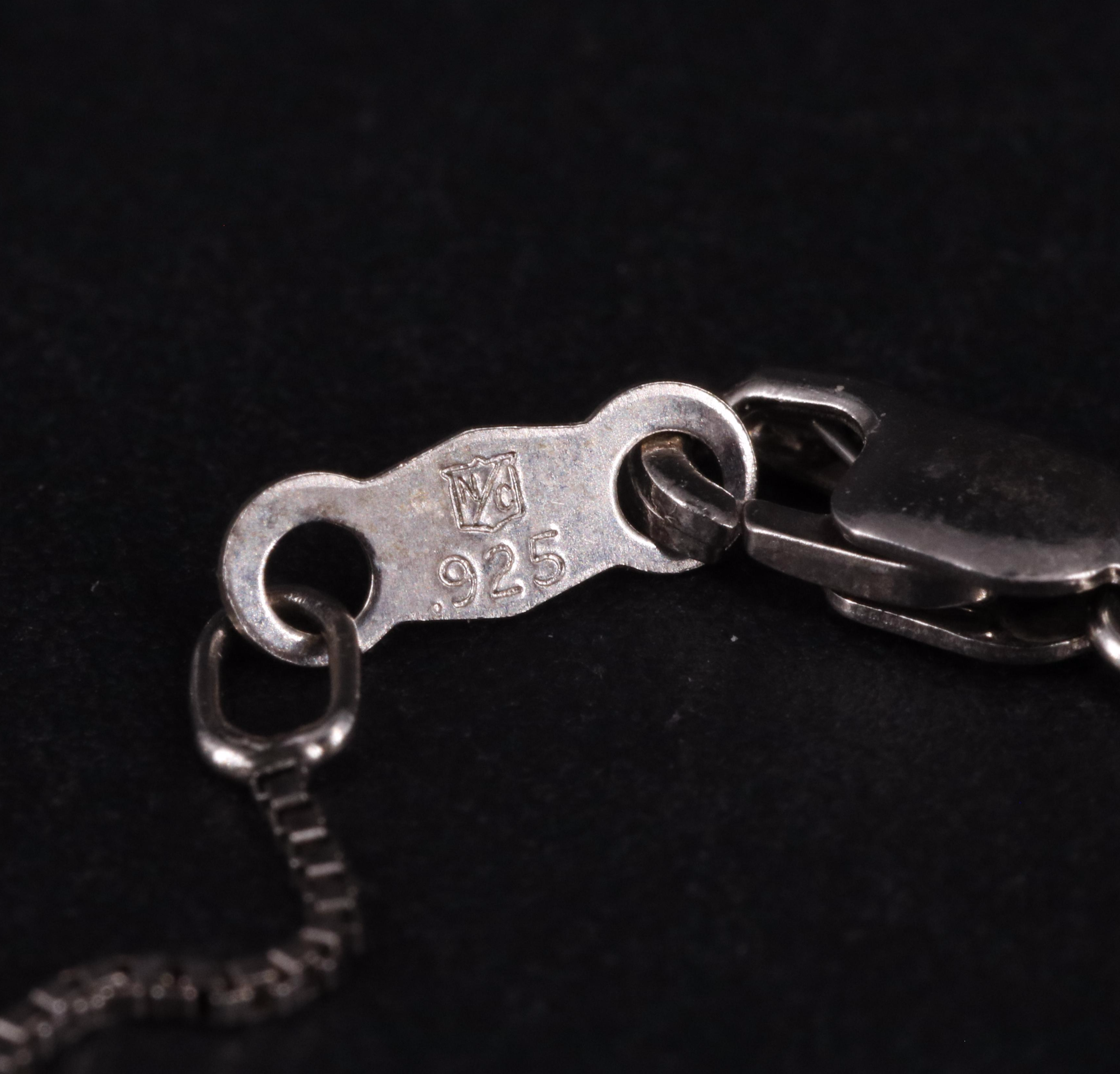 Sterling Diamond Elephant Pendant Necklace