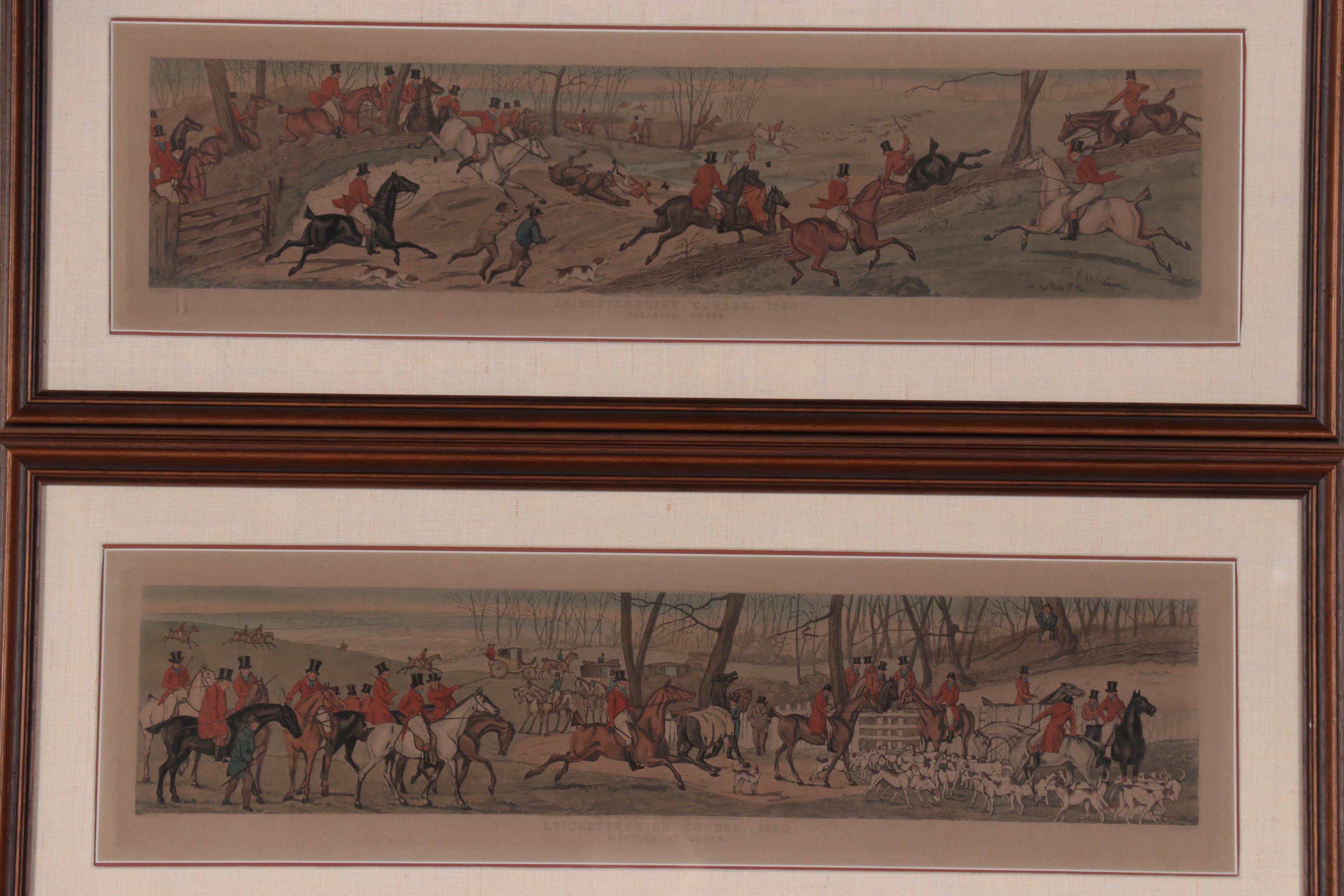 Axel Tallberg Hand-Colored Etchings After Henry Thomas Alken