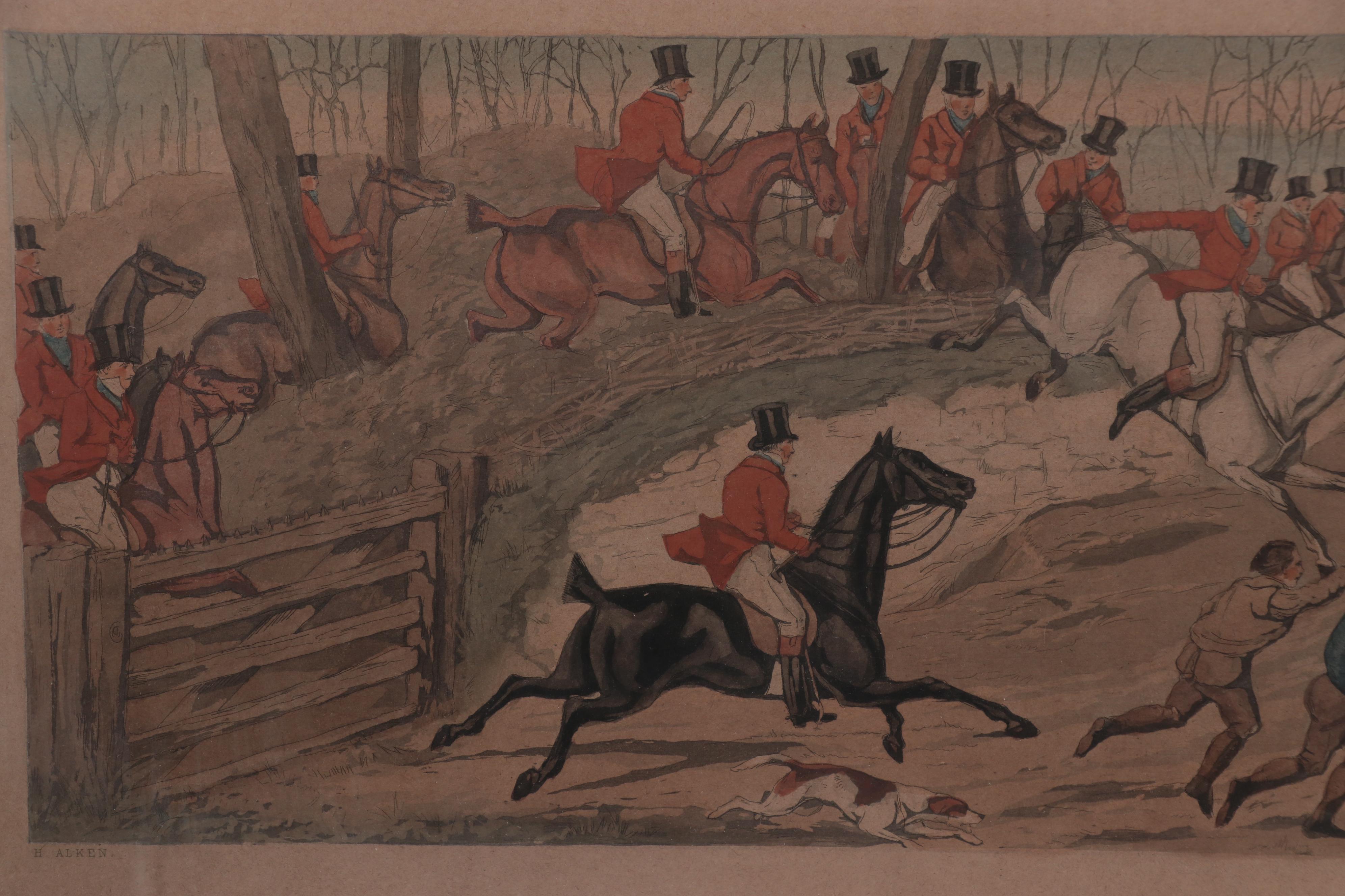 Axel Tallberg Hand-Colored Etchings After Henry Thomas Alken