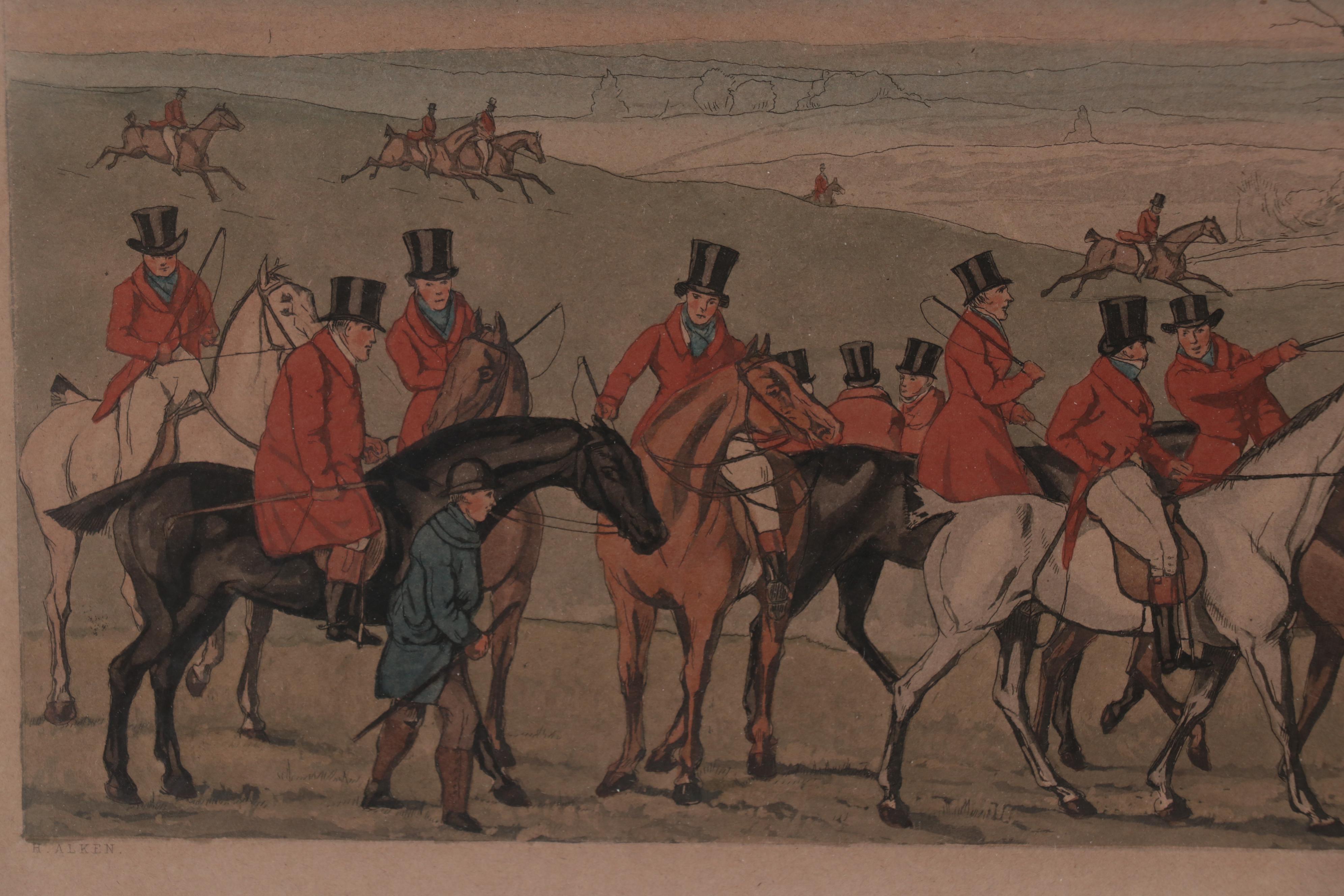Axel Tallberg Hand-Colored Etchings After Henry Thomas Alken