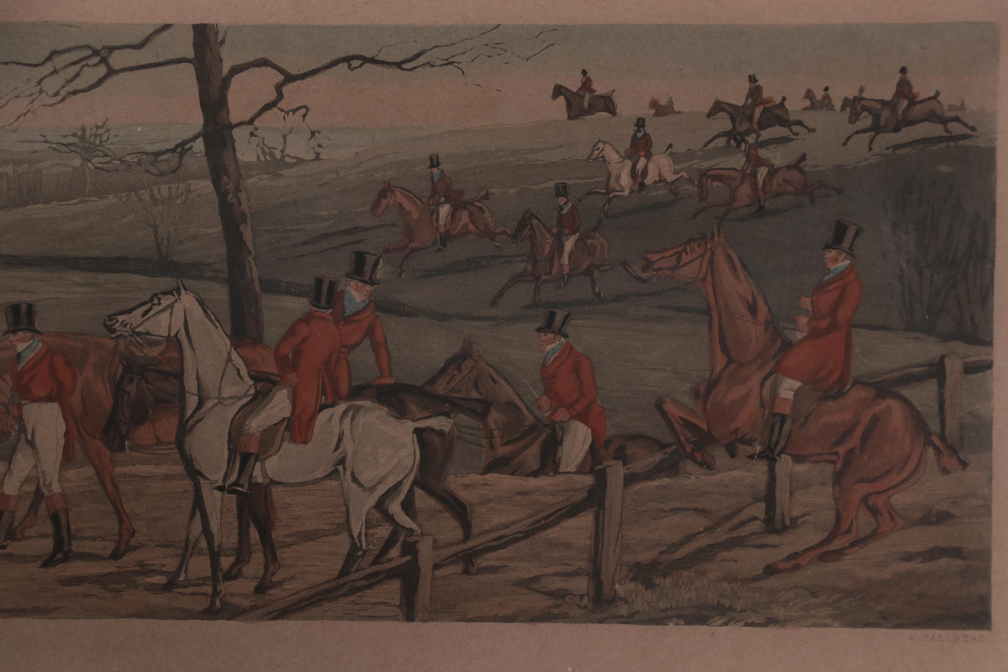 Axel Tallberg Hand-Colored Etchings After Henry Thomas Alken