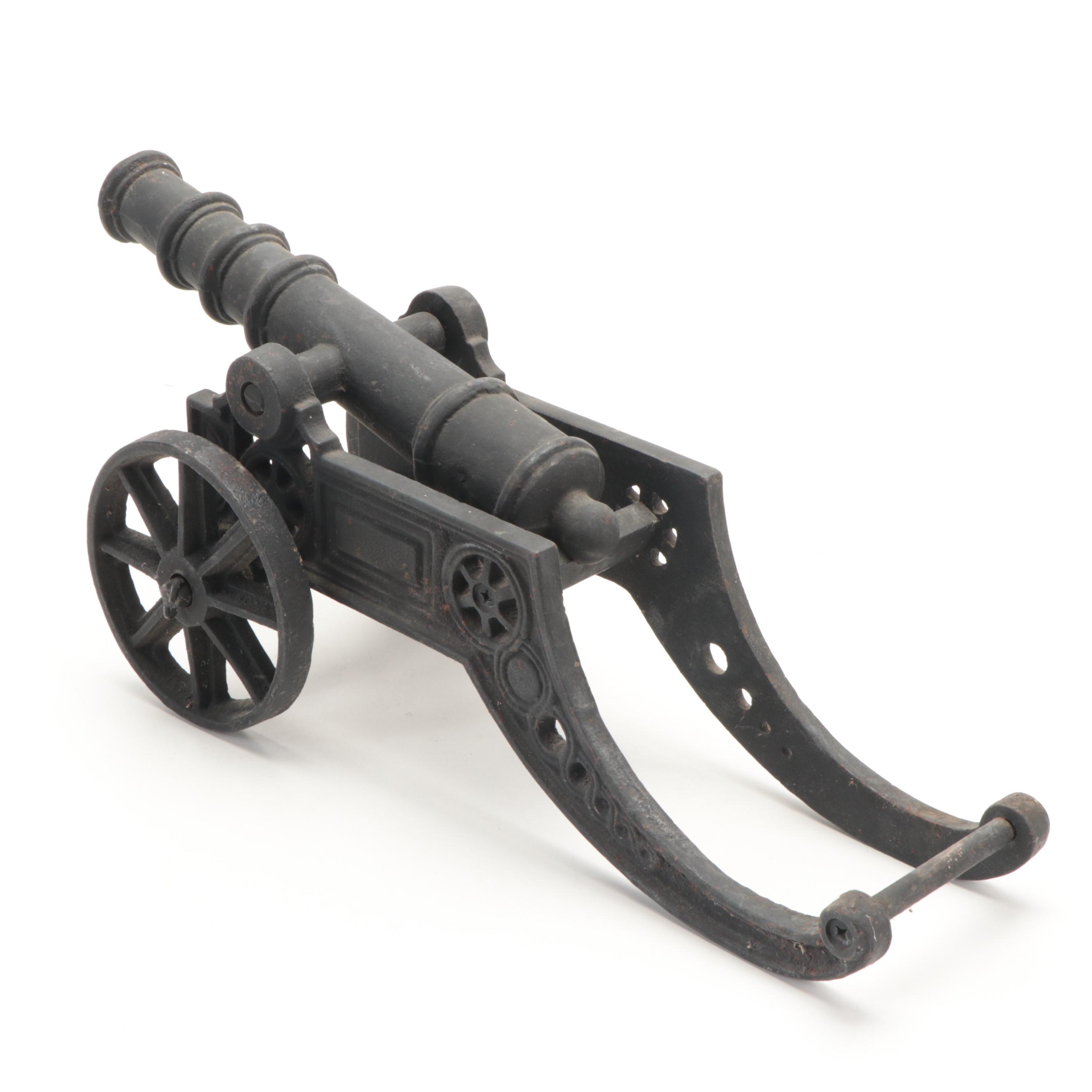 English Style Cast Iron Miniature Cannon Replica