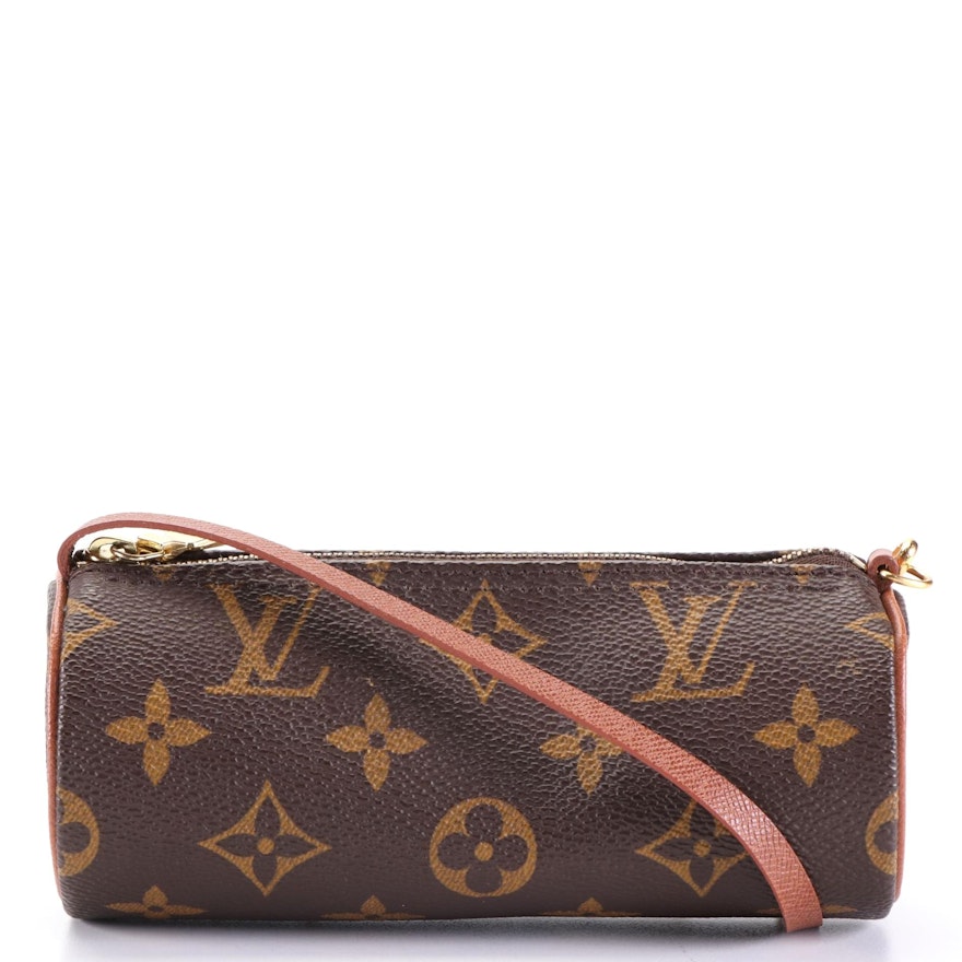 Louis Vuitton Papillon Pochette in Monogram Canvas and Leather