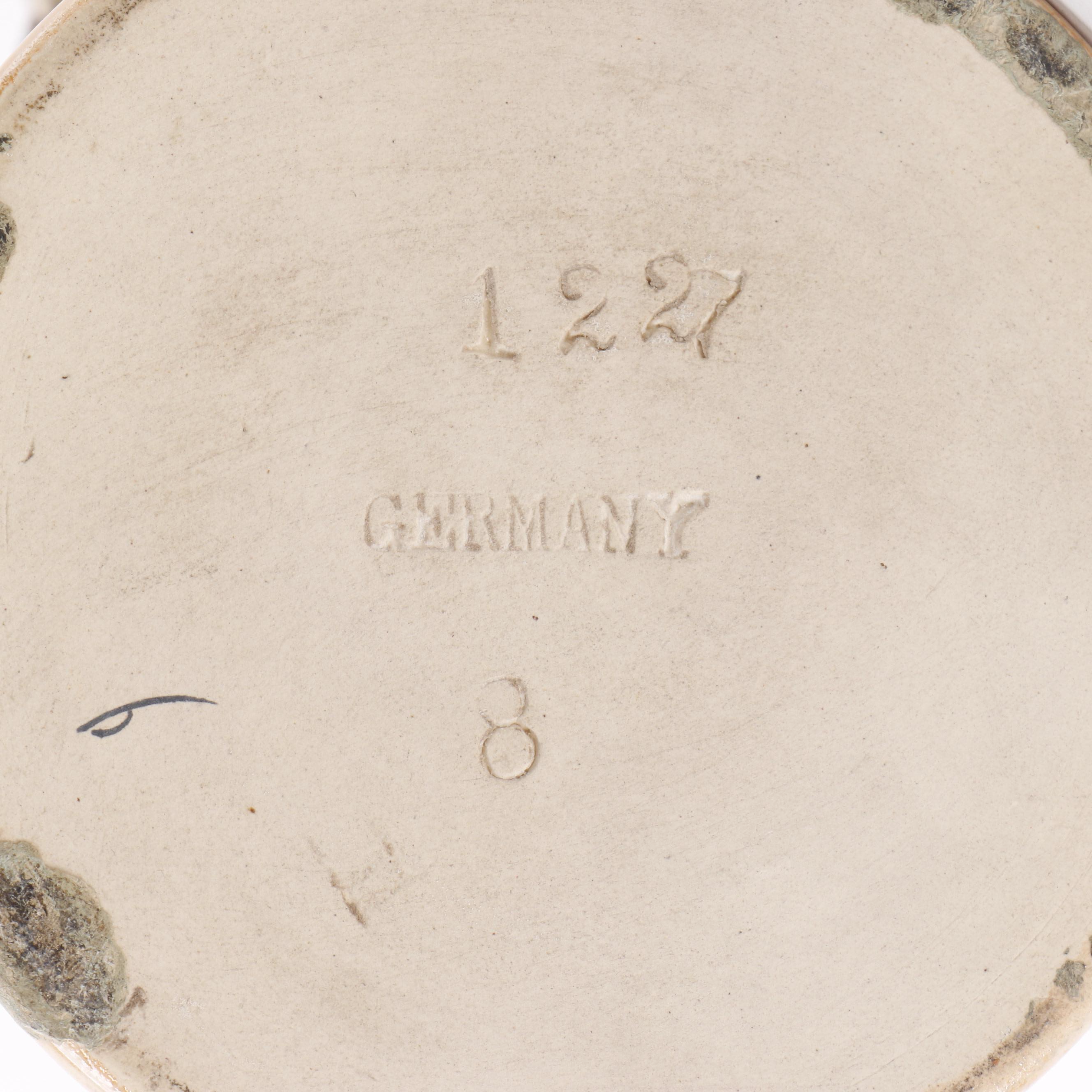 German Stoneware Beer Stein, Late 19th/ Early 20th Century