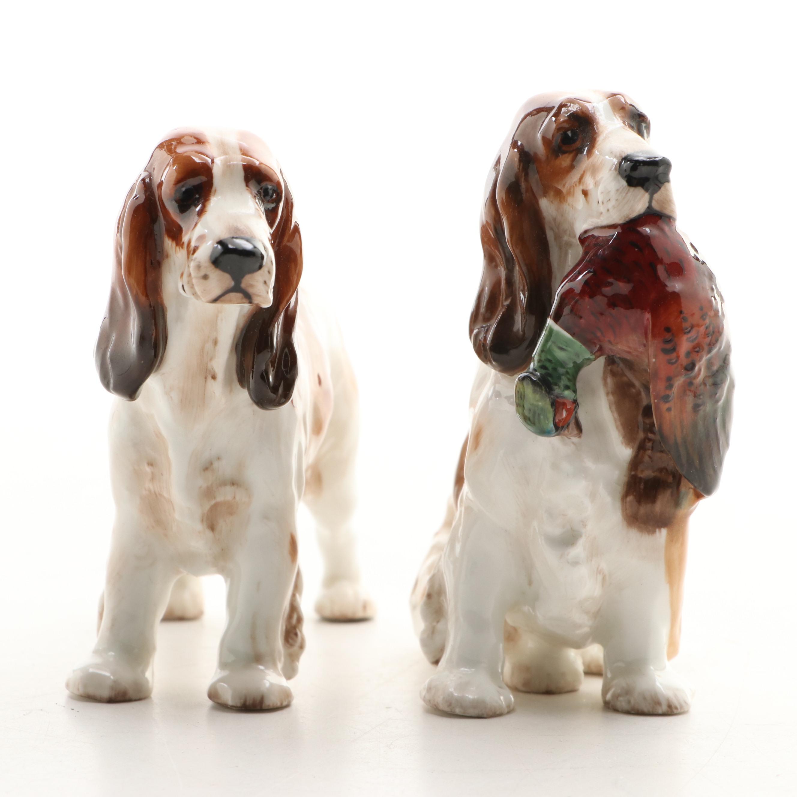 Royal Doulton Bone China Cocker Spaniel Figurines