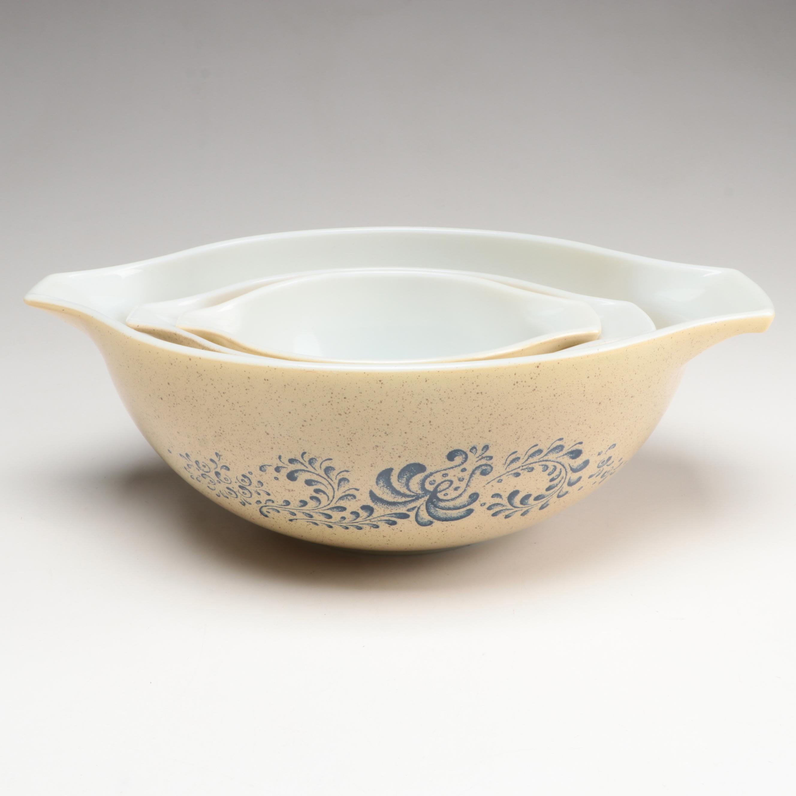 Pyrex "Forest Fancies" Baking Dishes with "Homestead" Cinderella Mixing Bowls