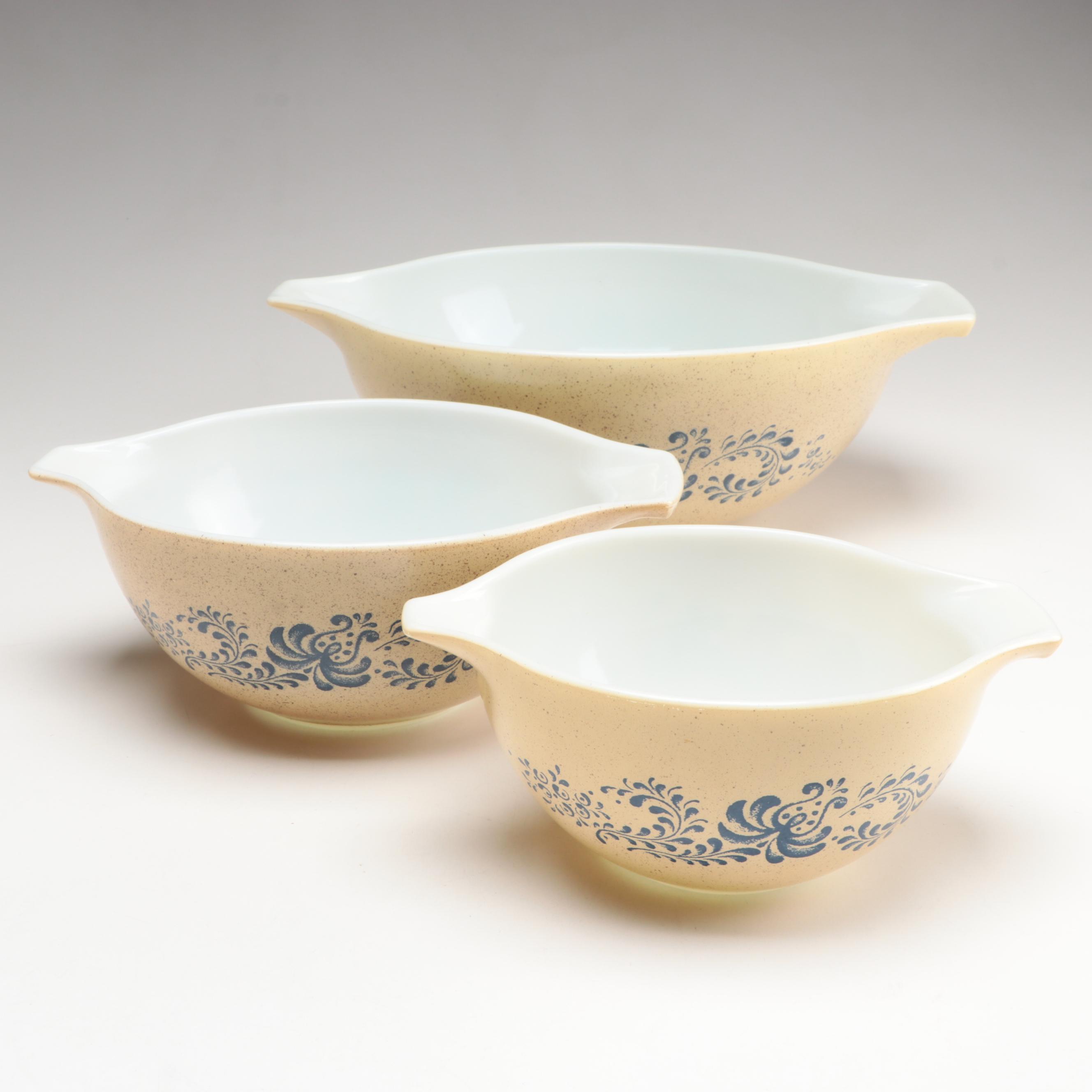 Pyrex "Forest Fancies" Baking Dishes with "Homestead" Cinderella Mixing Bowls