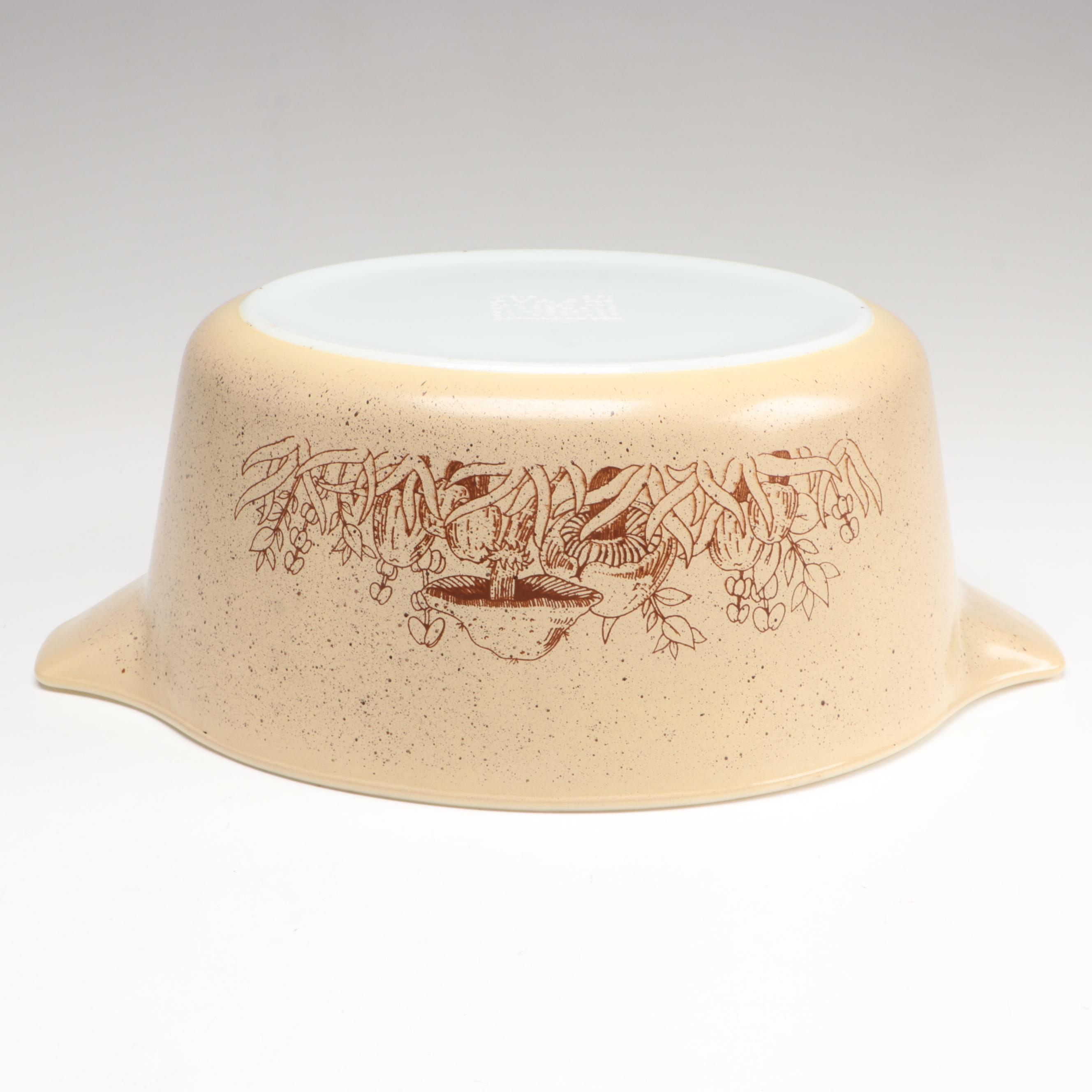 Pyrex "Forest Fancies" Baking Dishes with "Homestead" Cinderella Mixing Bowls