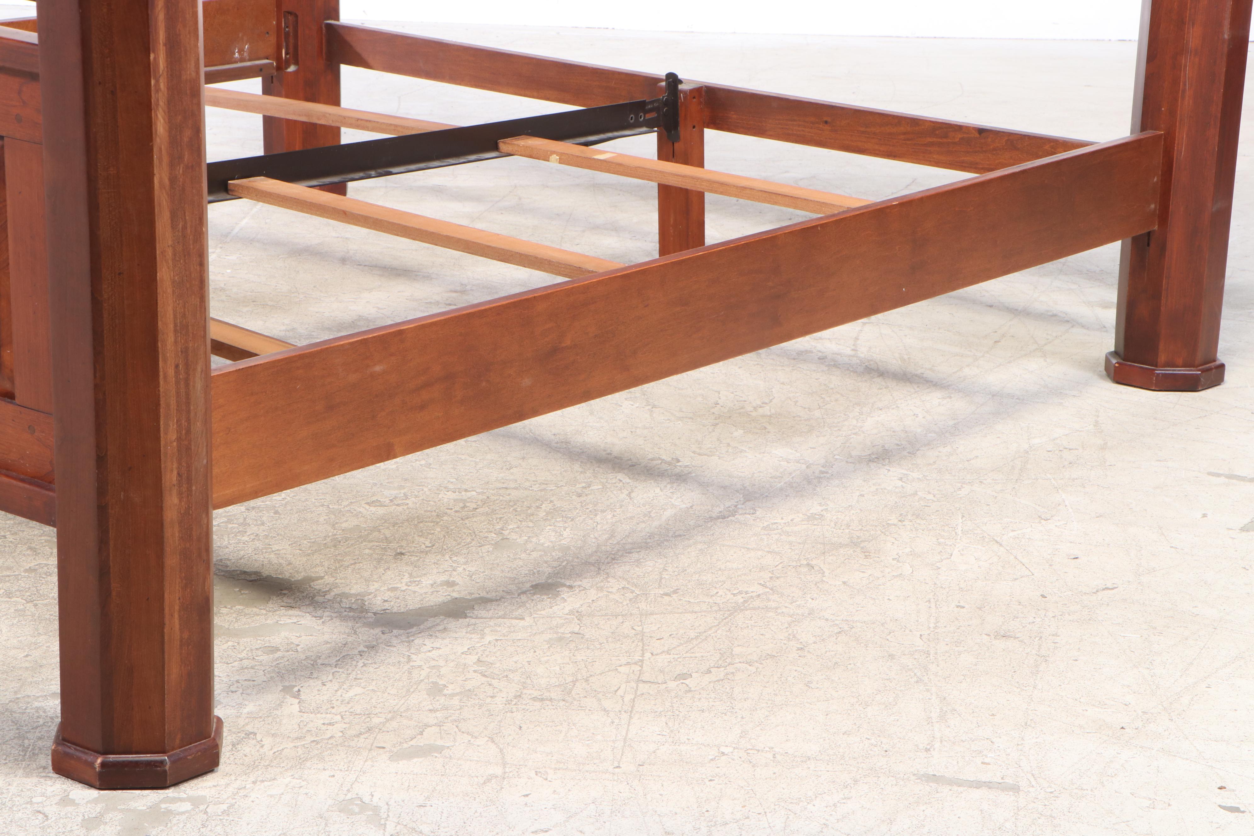 Bob Timberlake for Lexington King-Size Cherry Bed Frame with Metal Rail