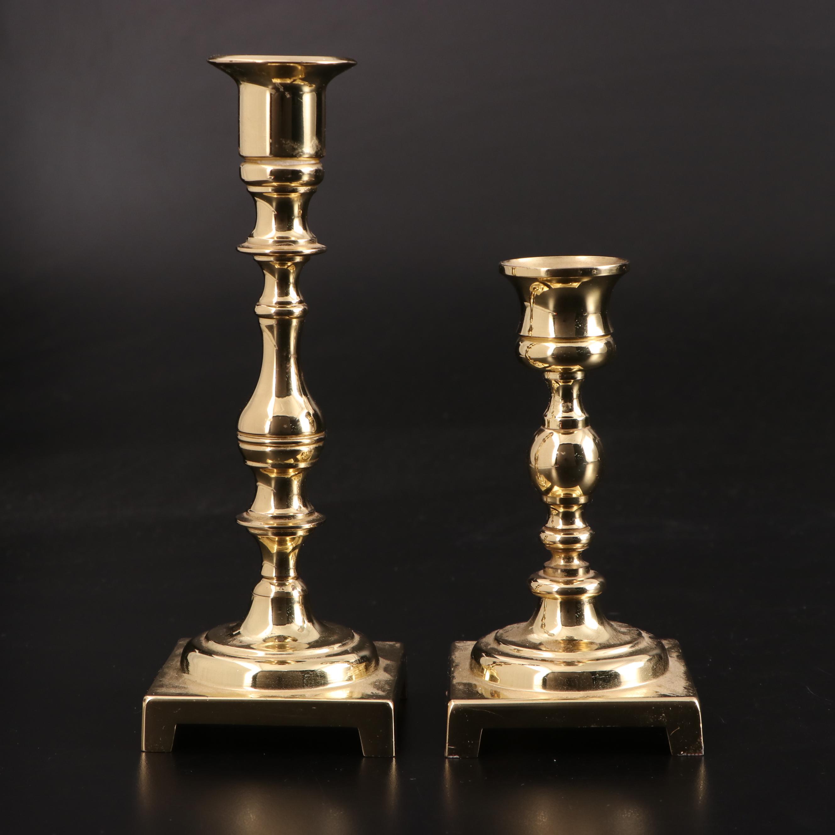 Baldwin and Other Brass Candlestick Collection