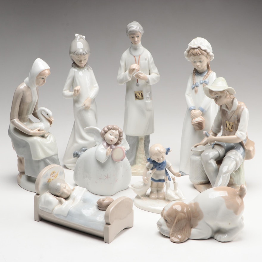 Lladró, Nao by Lladró, Zaphir, and Casades Porcelain Figurines