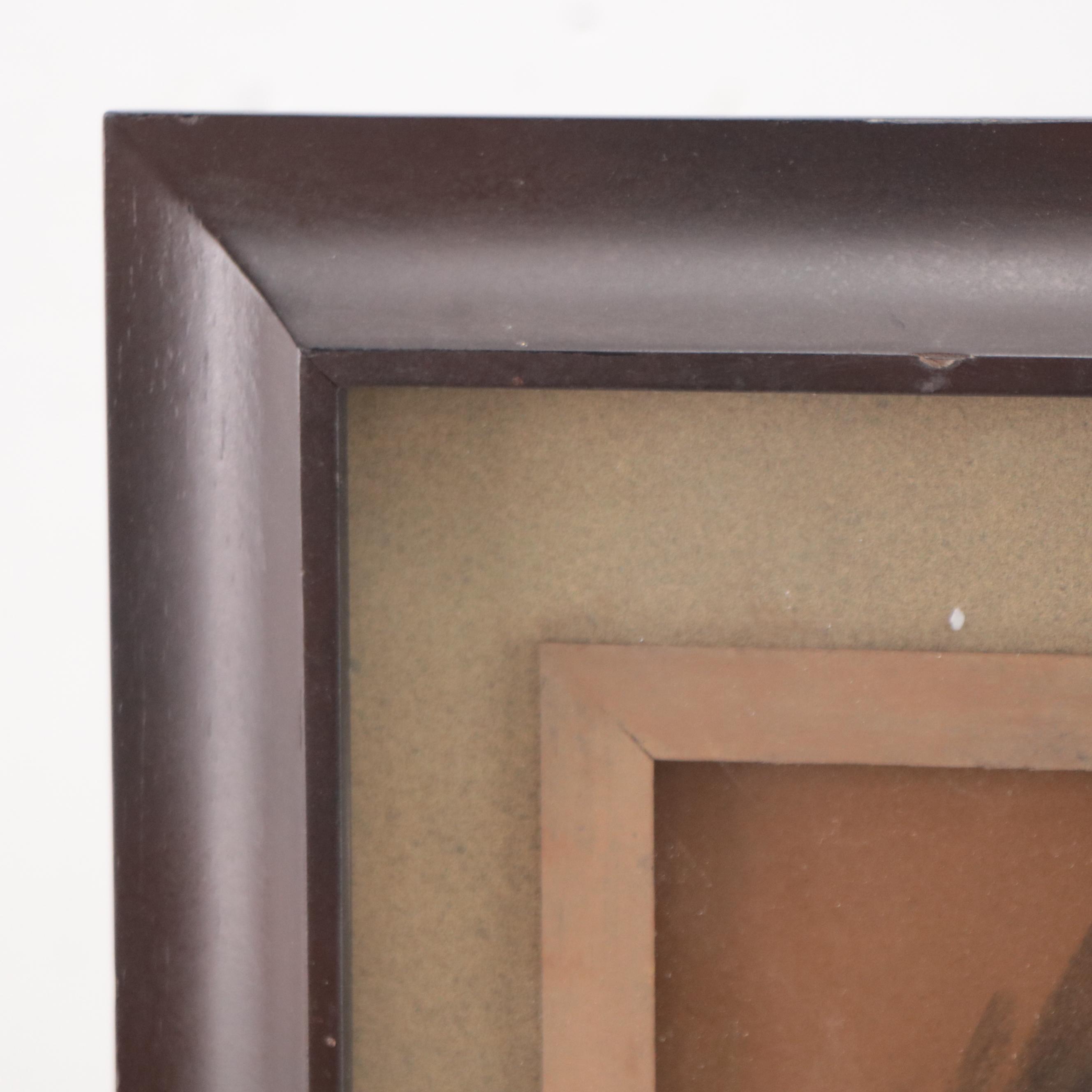 Leon Lippert Portrait Charcoal and Pastel Drawing