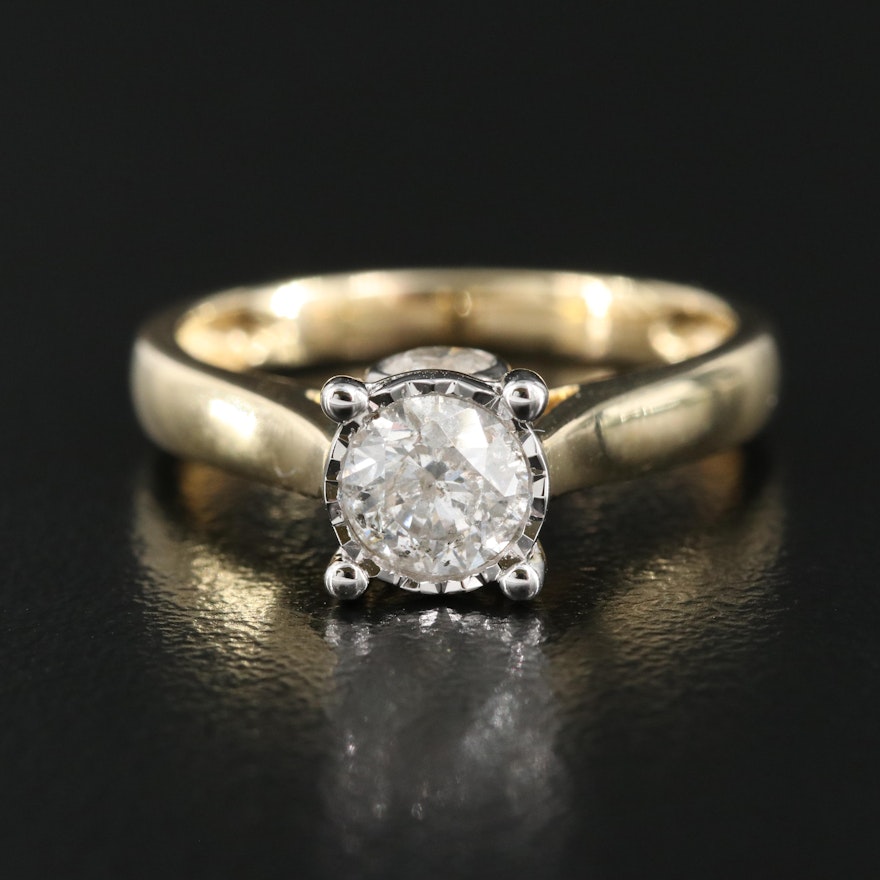 14K 0.94 CTW Diamond Ring