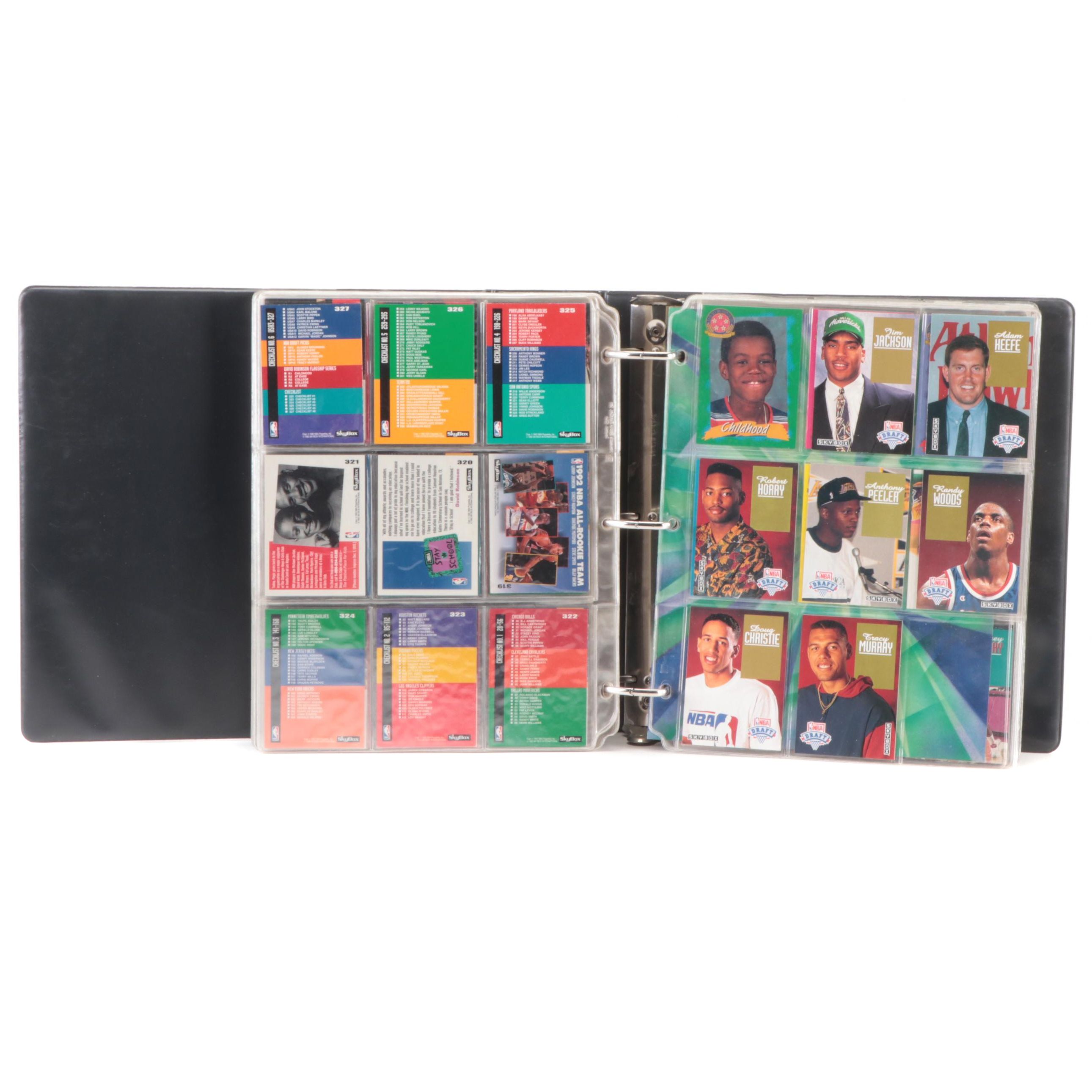 Skybox Basketball Cards Including Jordan, Mourning Rookie, More Stars, 1990s