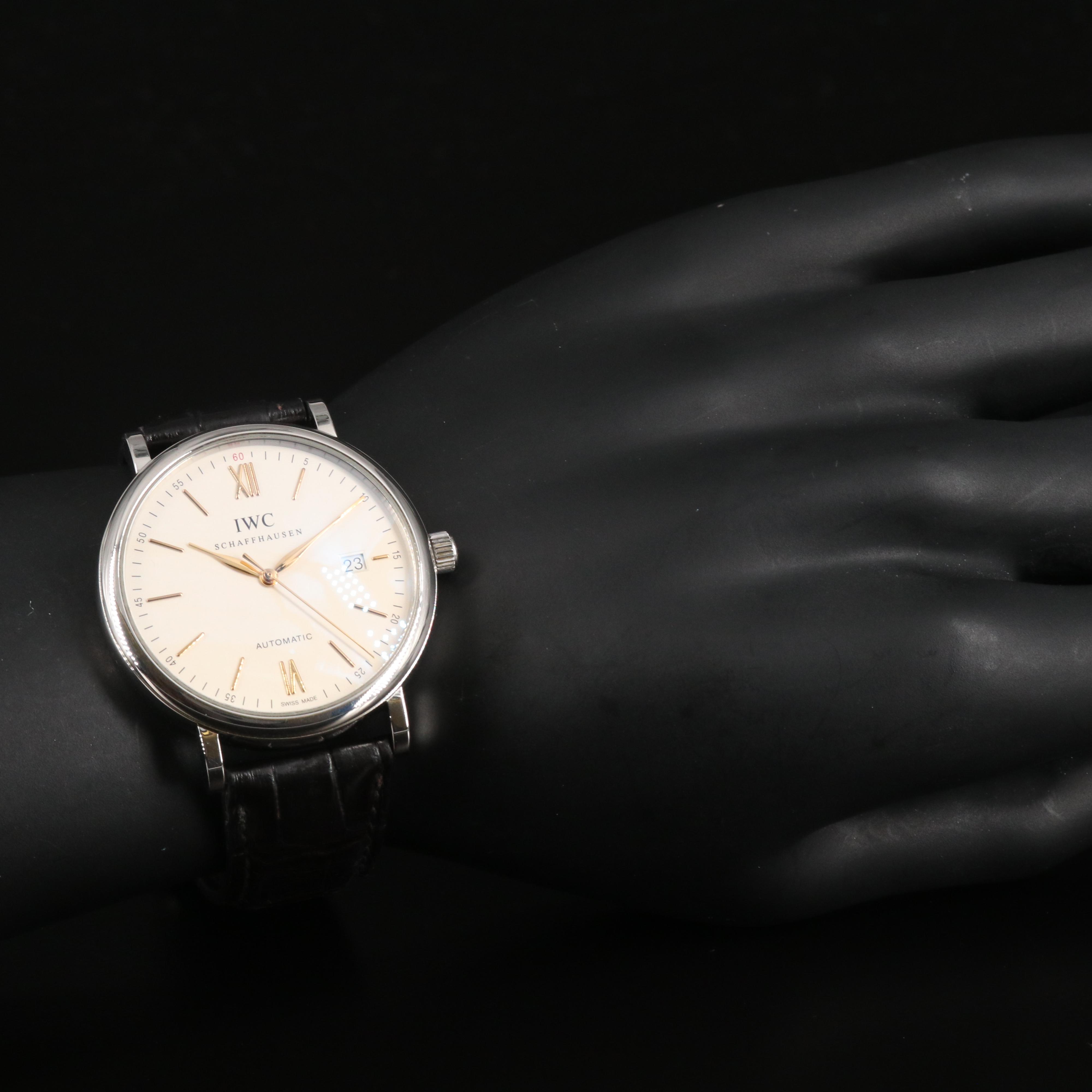 IWC Schaffhausen Portofino Date 40mm Stainless Steel Automatic Watch