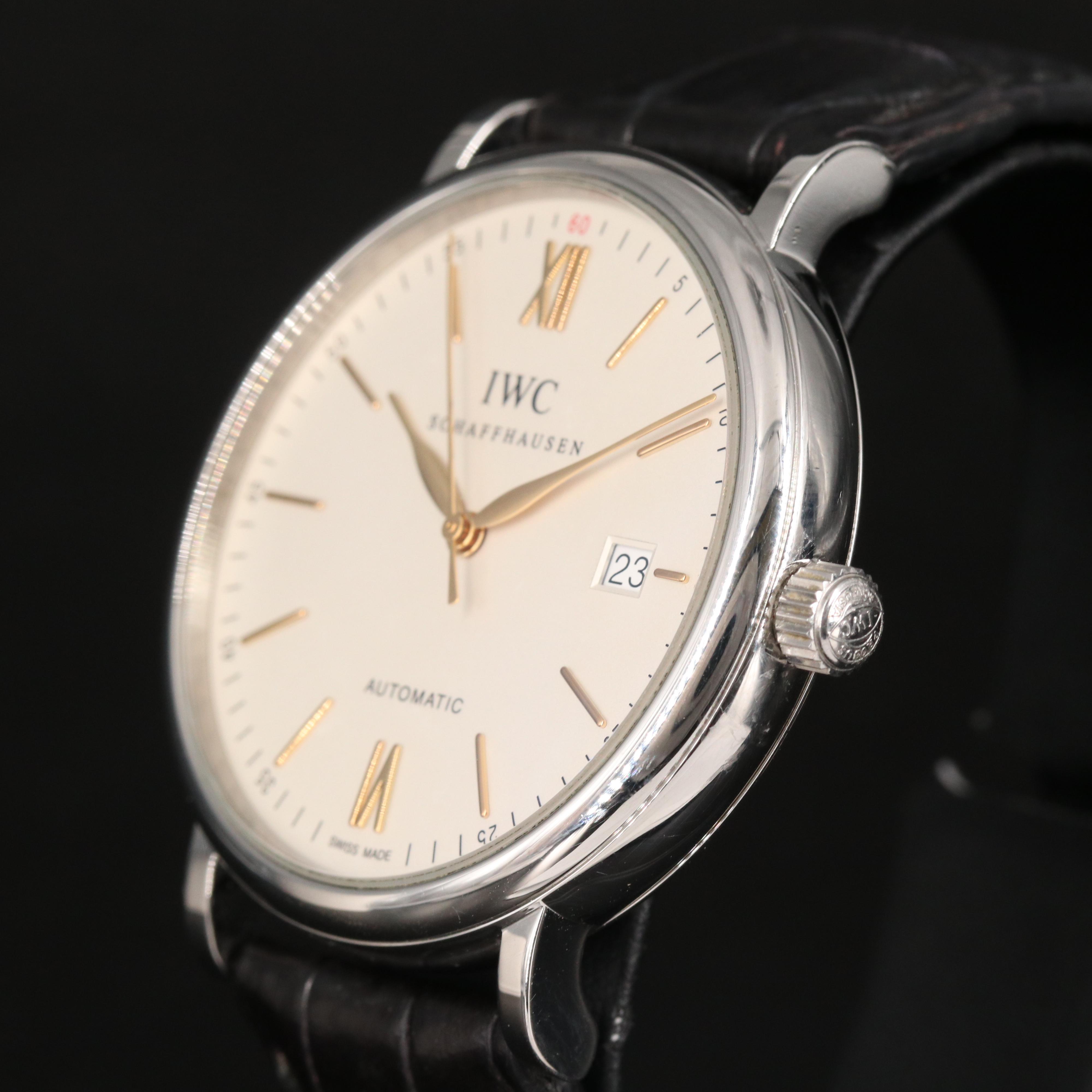 IWC Schaffhausen Portofino Date 40mm Stainless Steel Automatic Watch