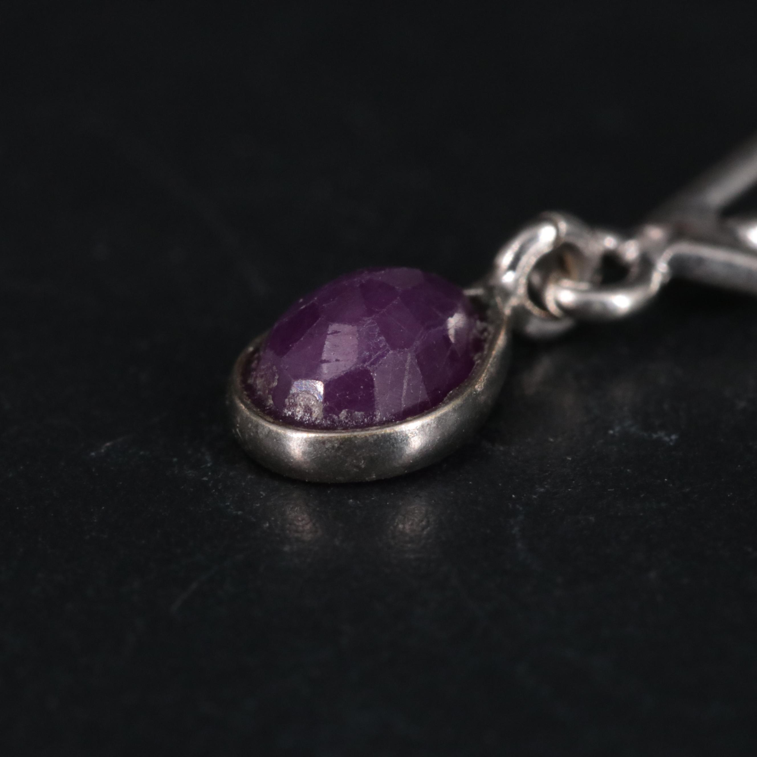 Ruby Dangle Earrings