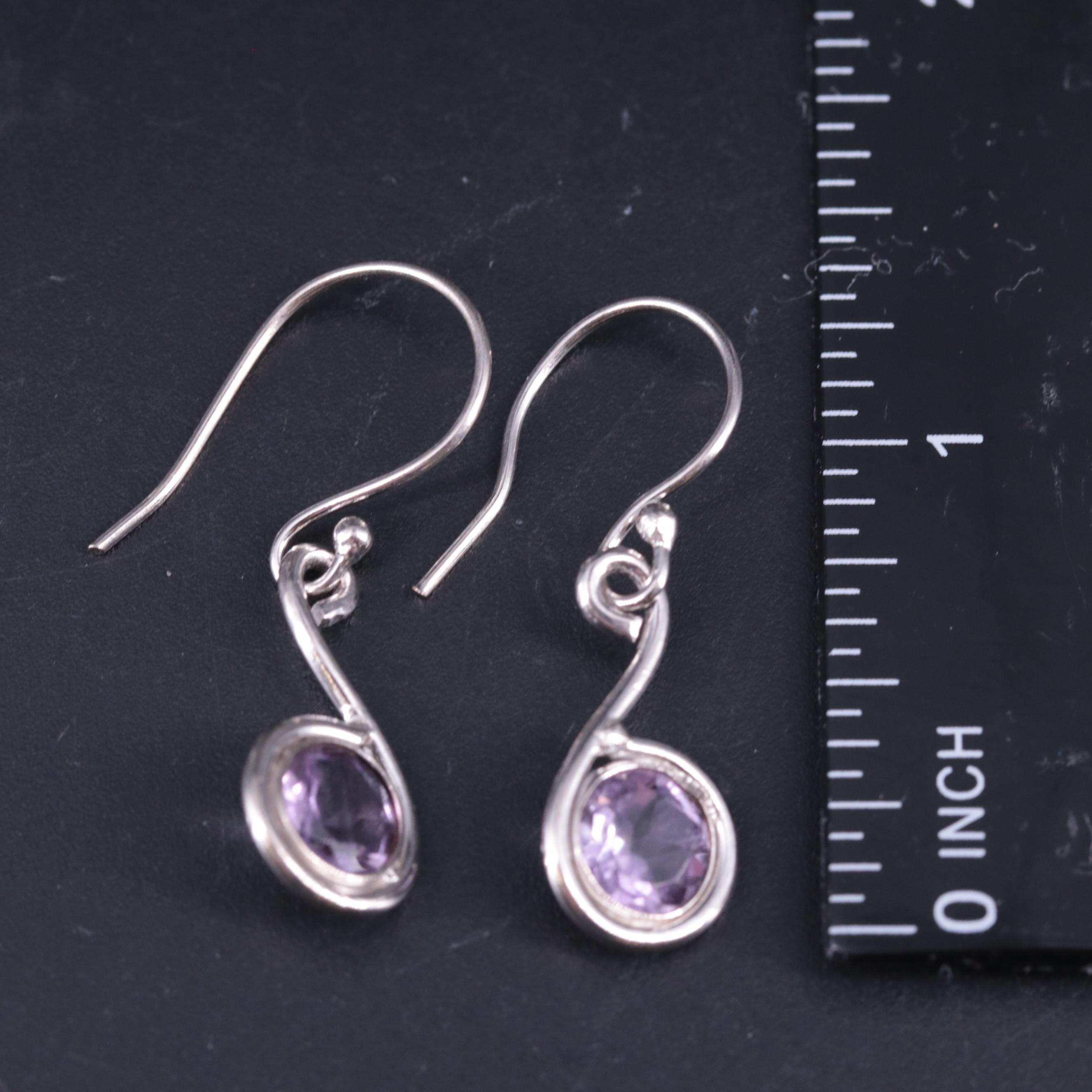 Amethyst Dangle Earrings