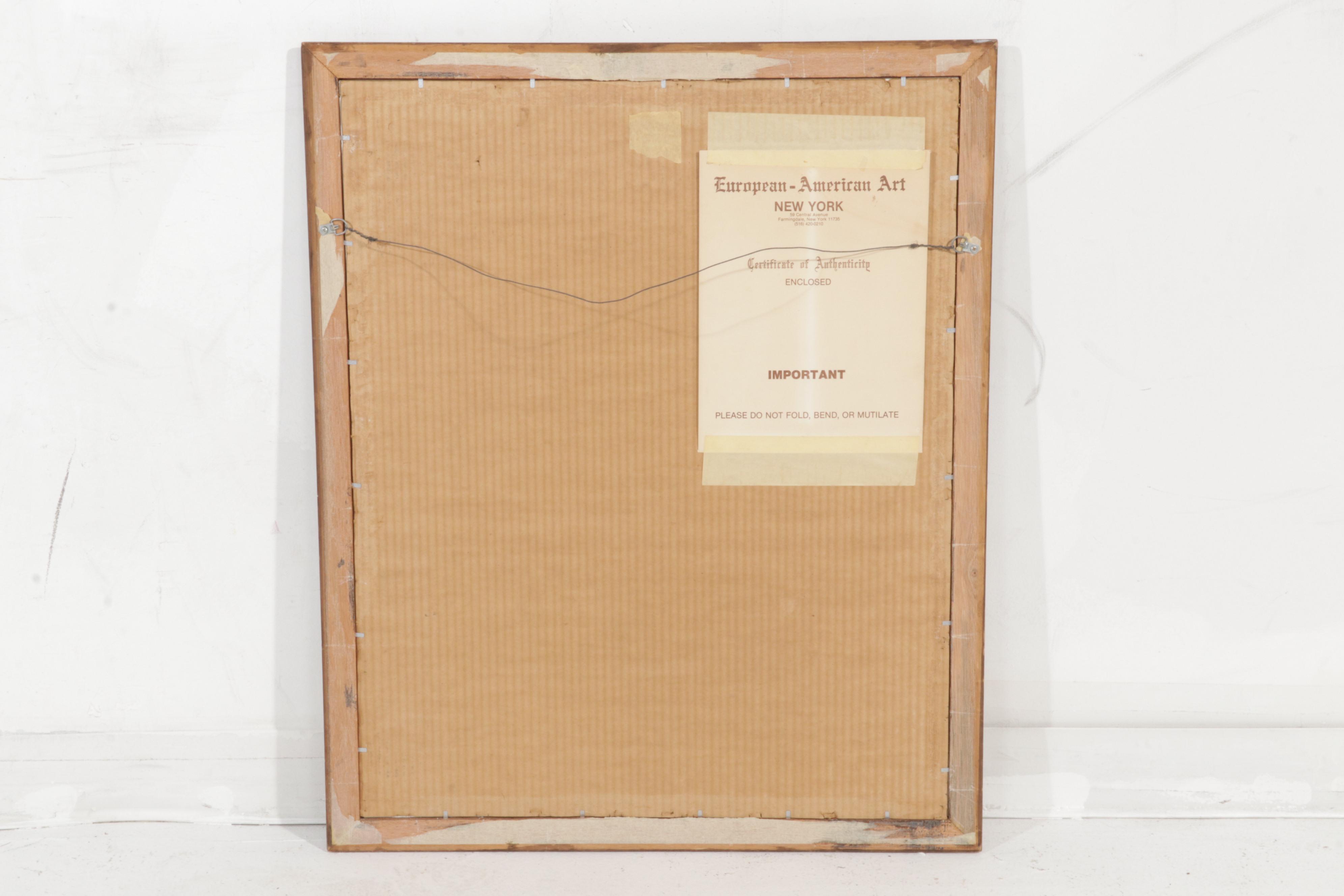 Norman Rockwell Color Lithograph "Hayseed Critic," Circa 1977