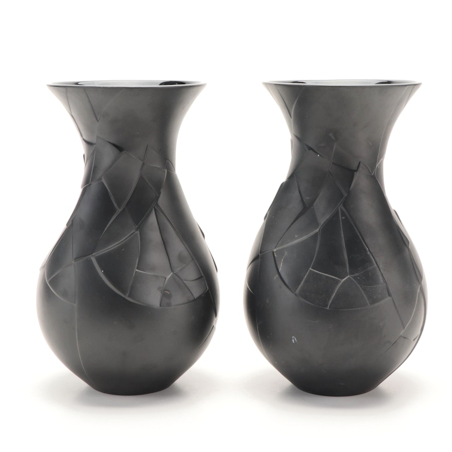 Rosenthal Studio Line "Vases of Phases" Black Porcelain Vases