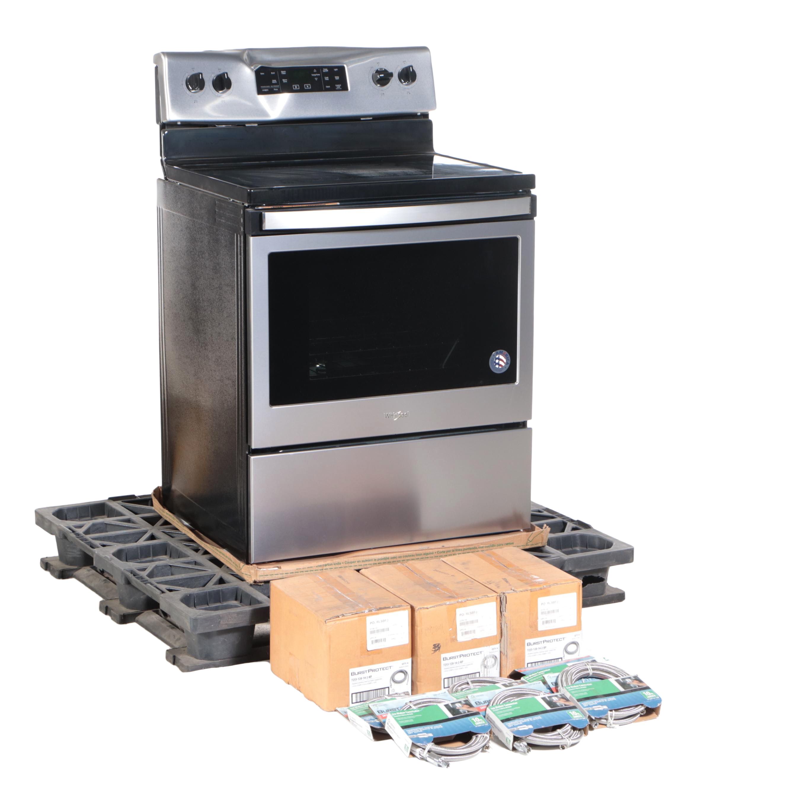 Whirlpool 30" Stainless Electric Smoothtop Range with 5.3 Cu. Ft. Oven