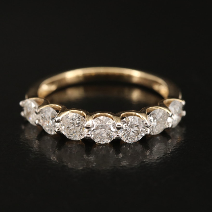 14K 0.95 CTW Diamond Band