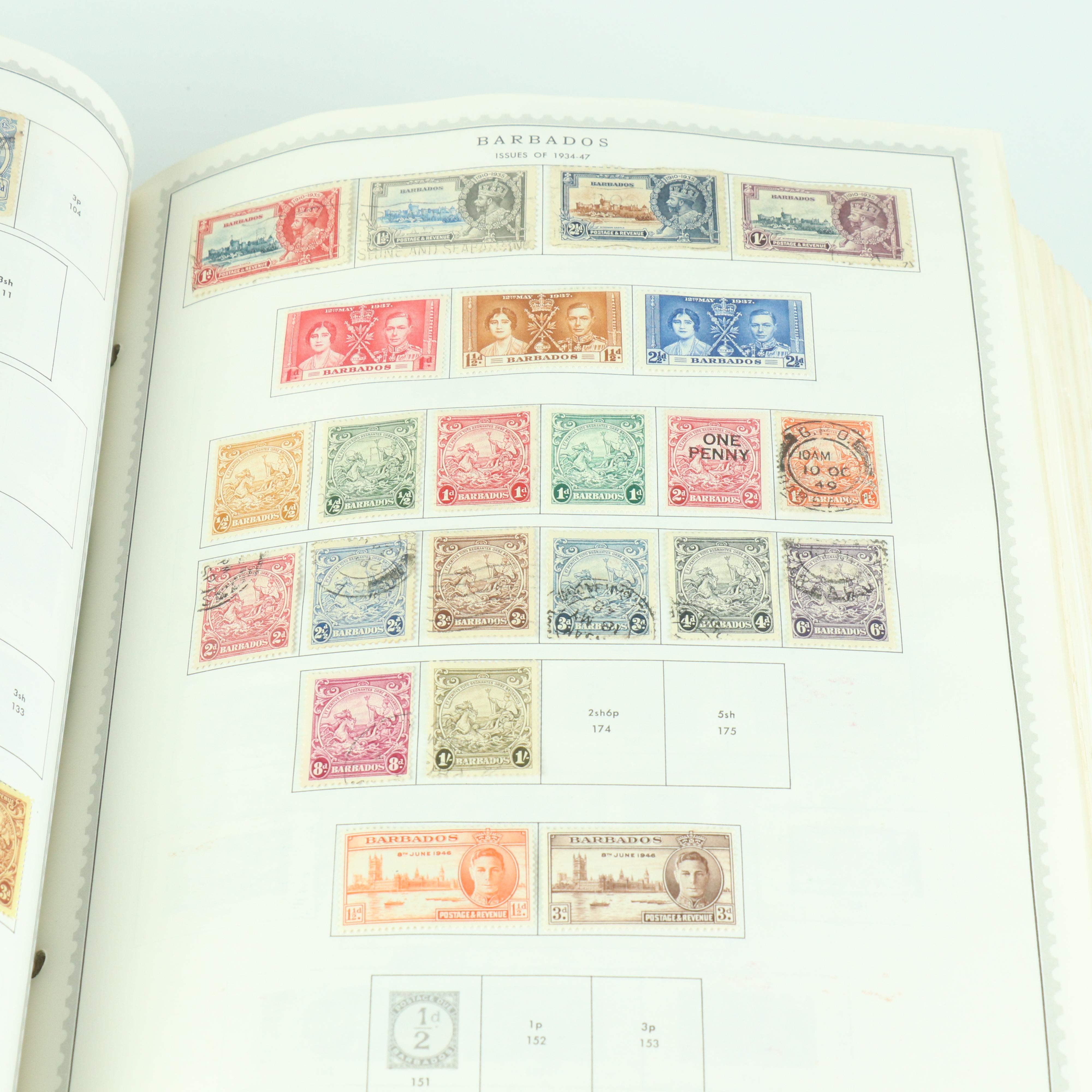 "Supreme Global Stamp Album" Postage Stamp Collection (A-B)