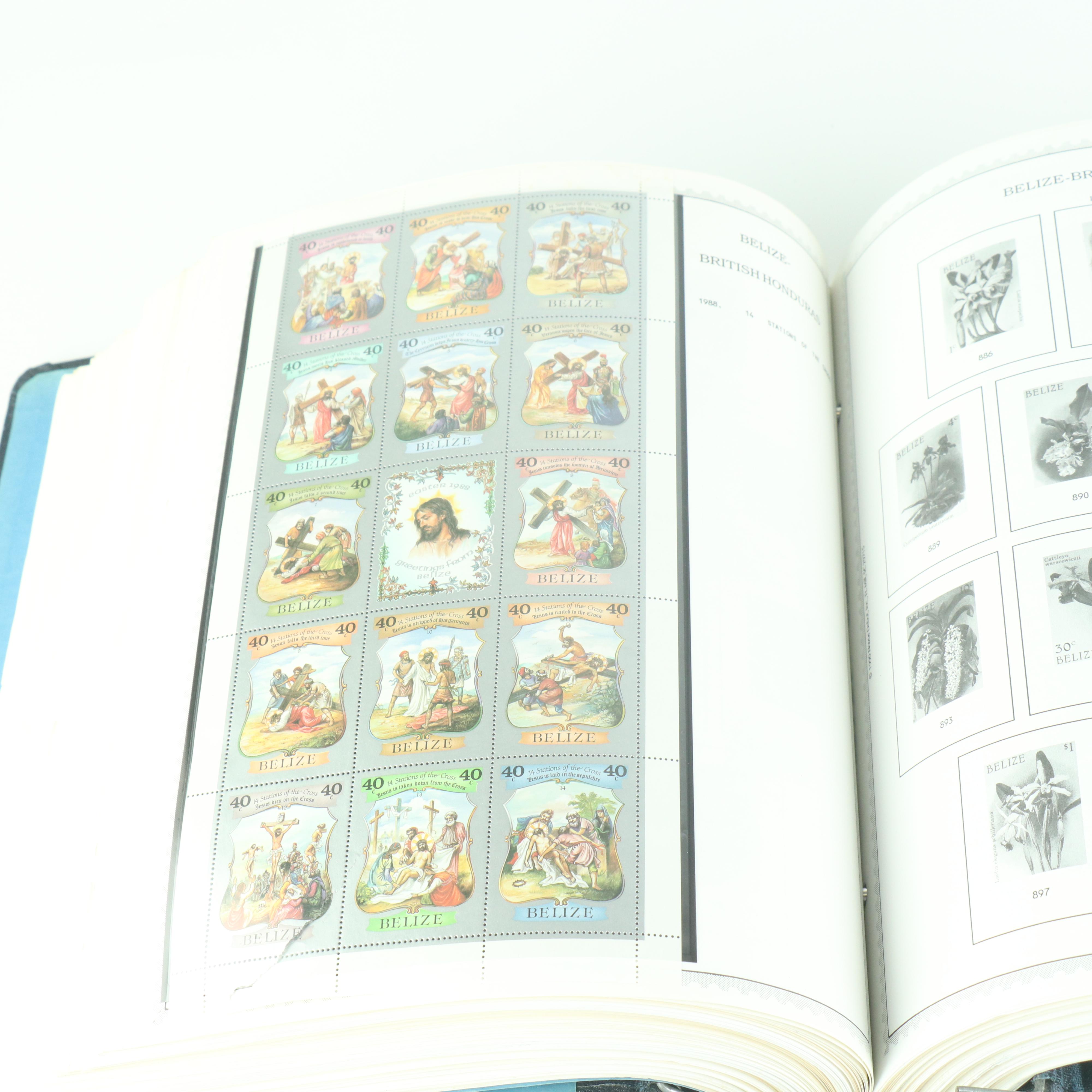 "Supreme Global Stamp Album" Postage Stamp Collection (A-B)