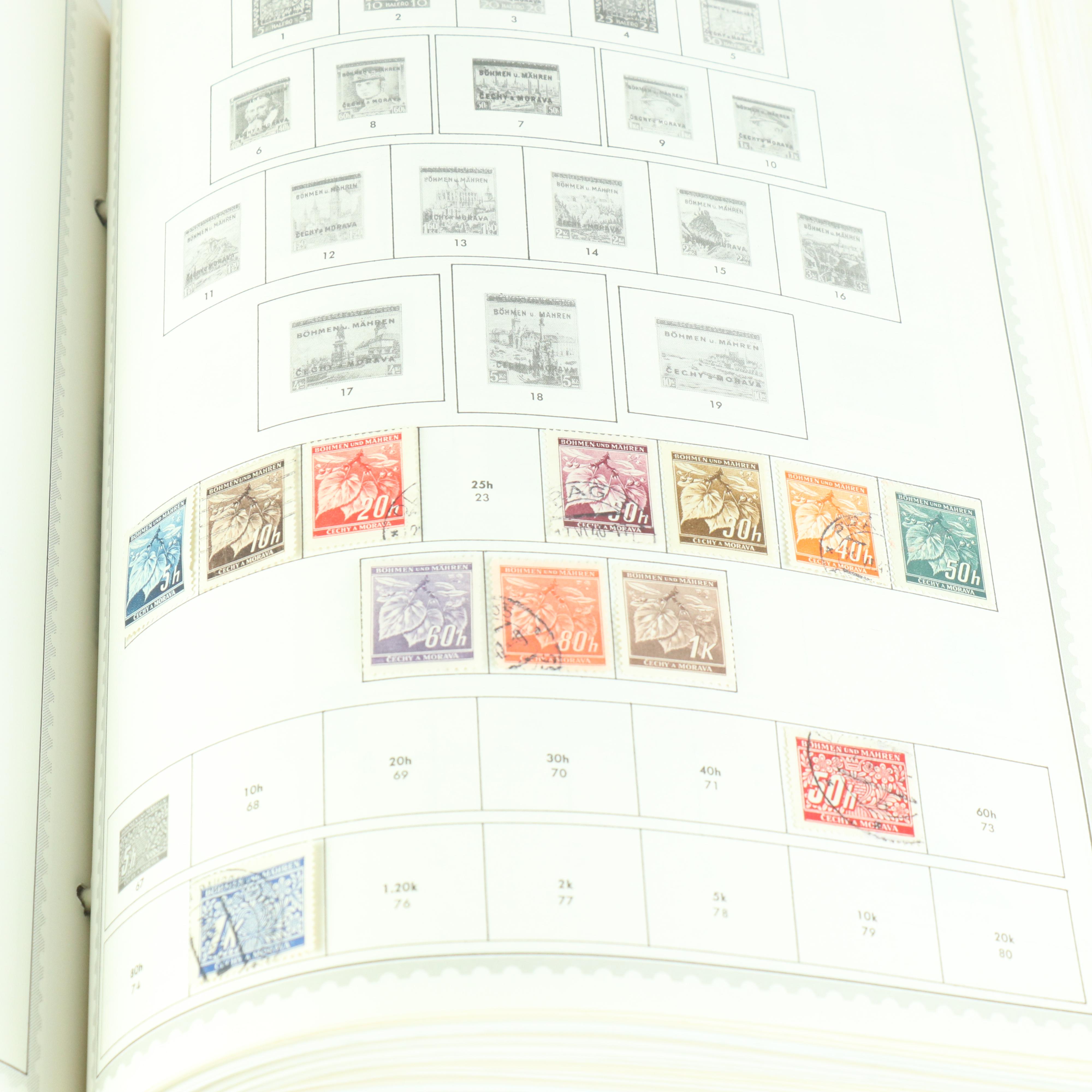 "Supreme Global Stamp Album" Postage Stamp Collection (A-B)