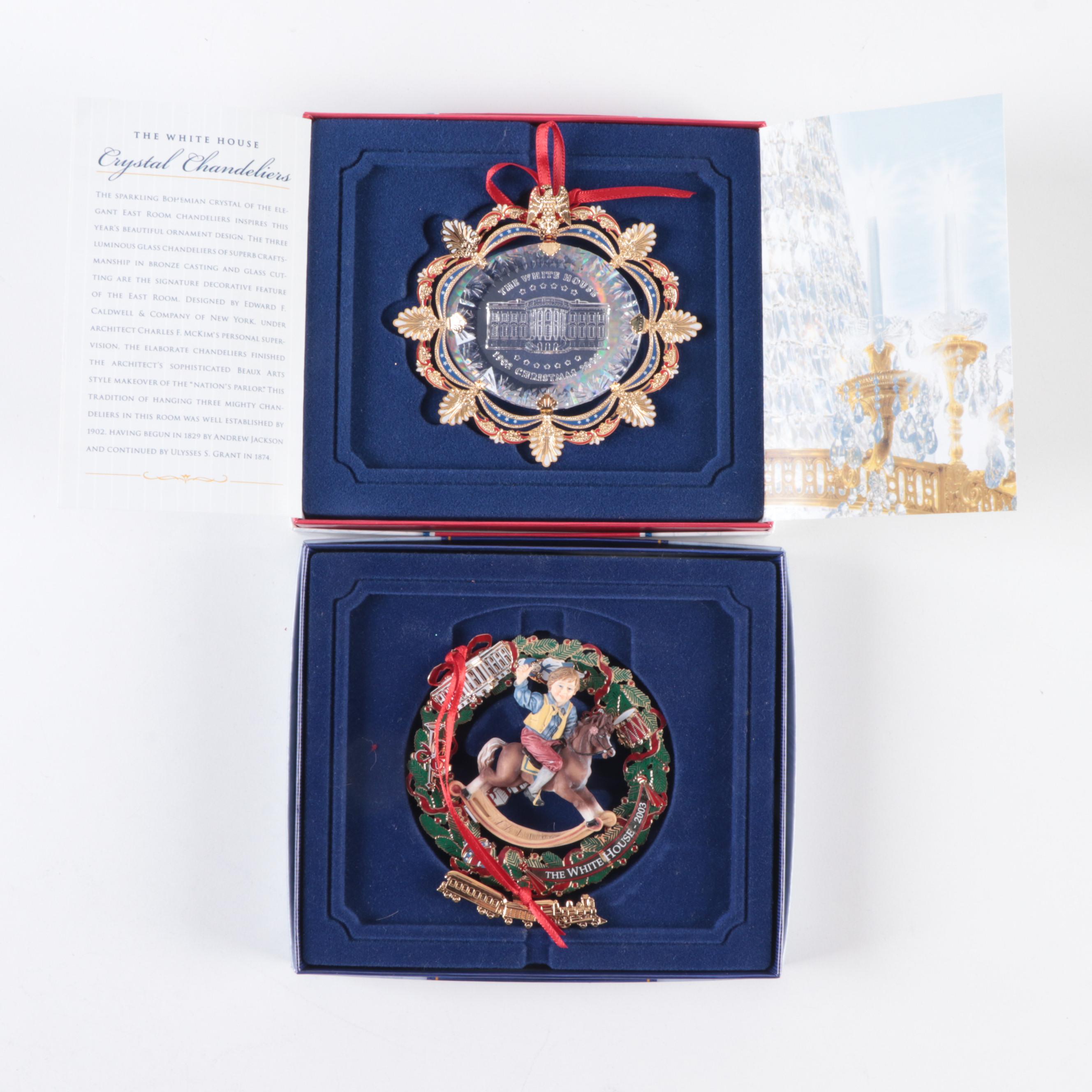The White House Annual Ornaments With Other Christmas Glass Ornaments
