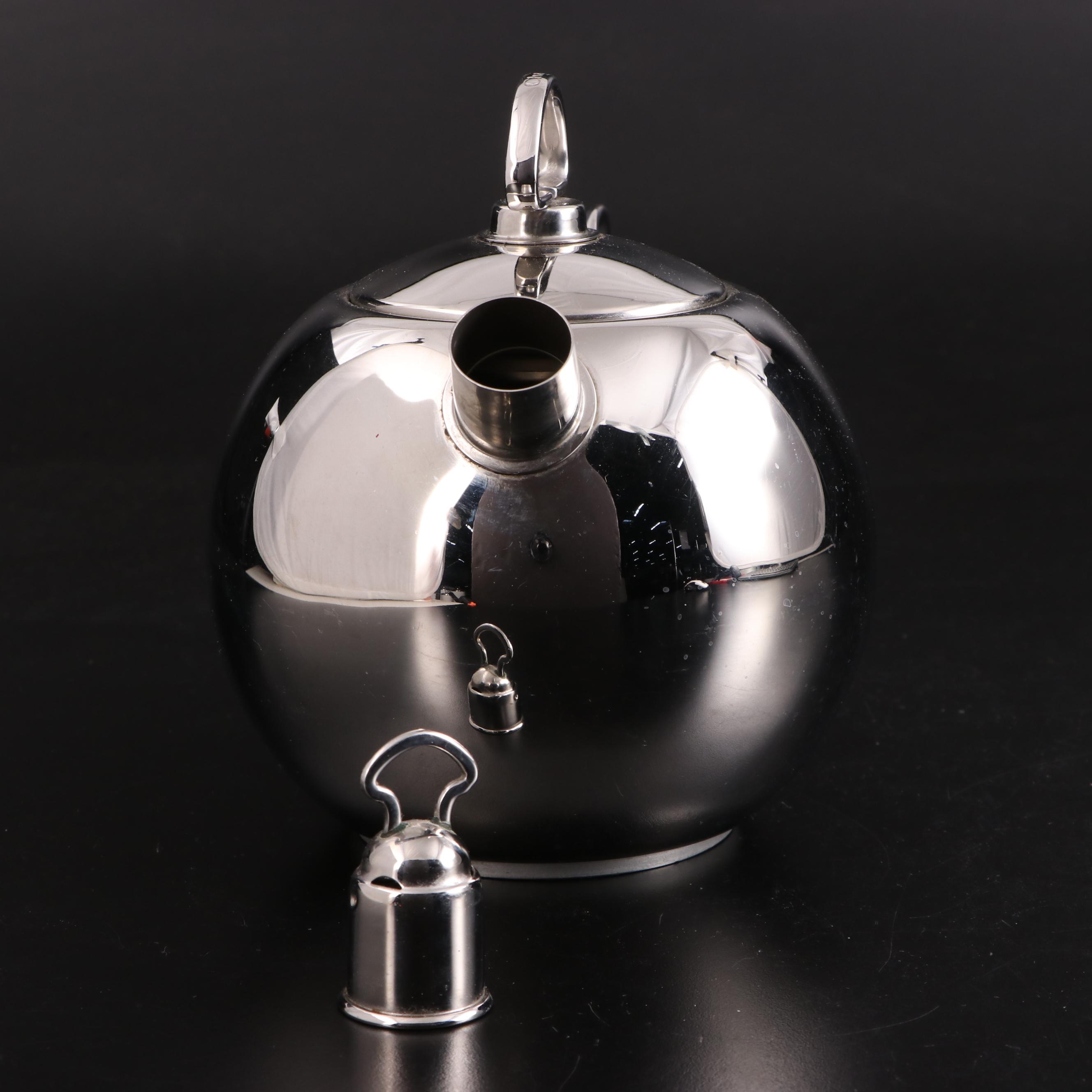 Chantal Stainless Whistling Tea Kettle and Enameled Canister Set