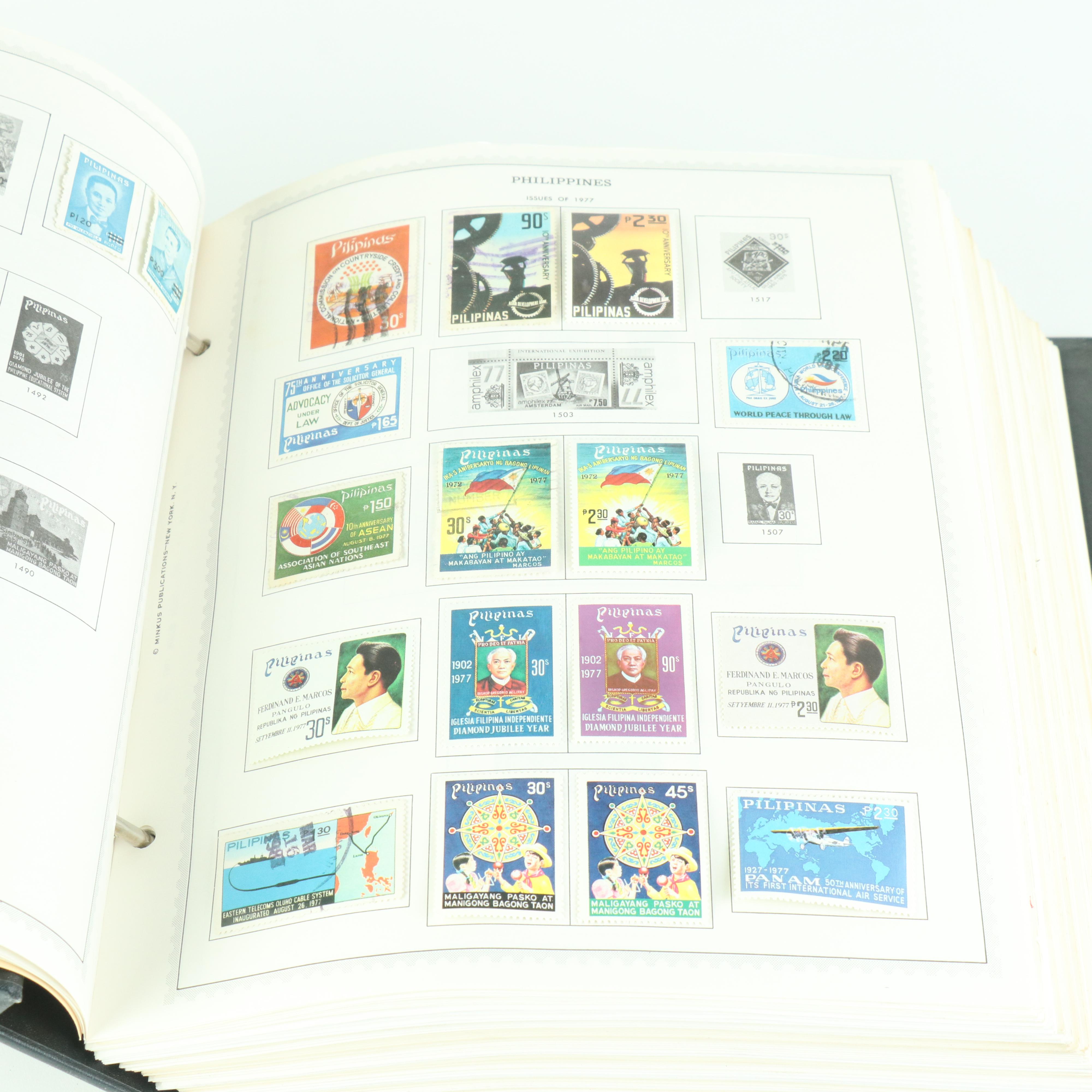 "Supreme Global Stamp Album" Postage Stamp Collection (P-R)