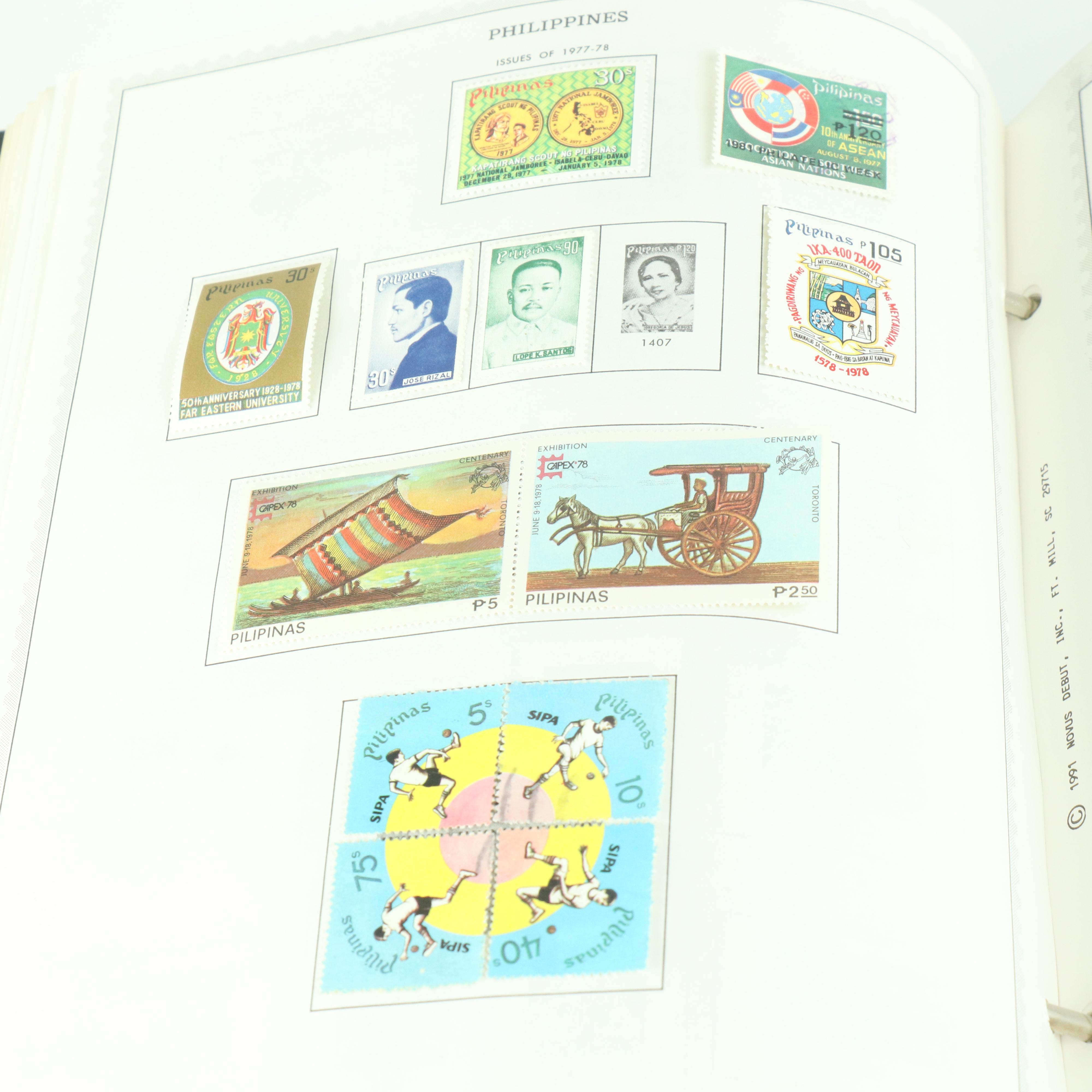 "Supreme Global Stamp Album" Postage Stamp Collection (P-R)