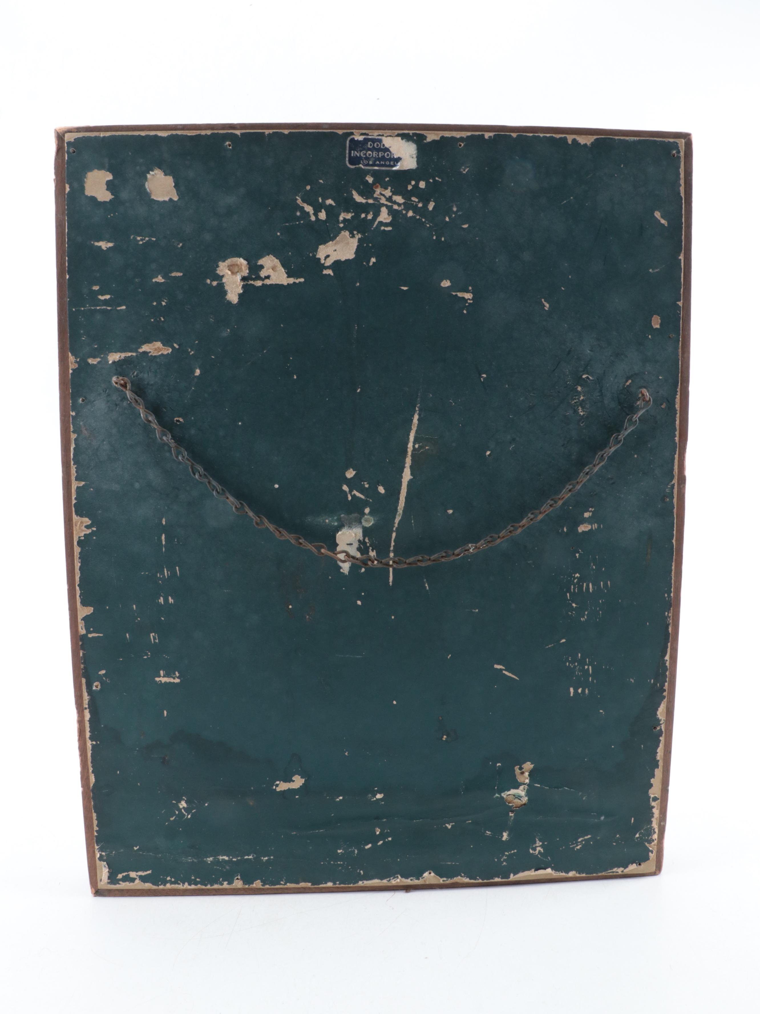 Dodge Framed Copper Horse Head Wall Art, Mid-20th Century