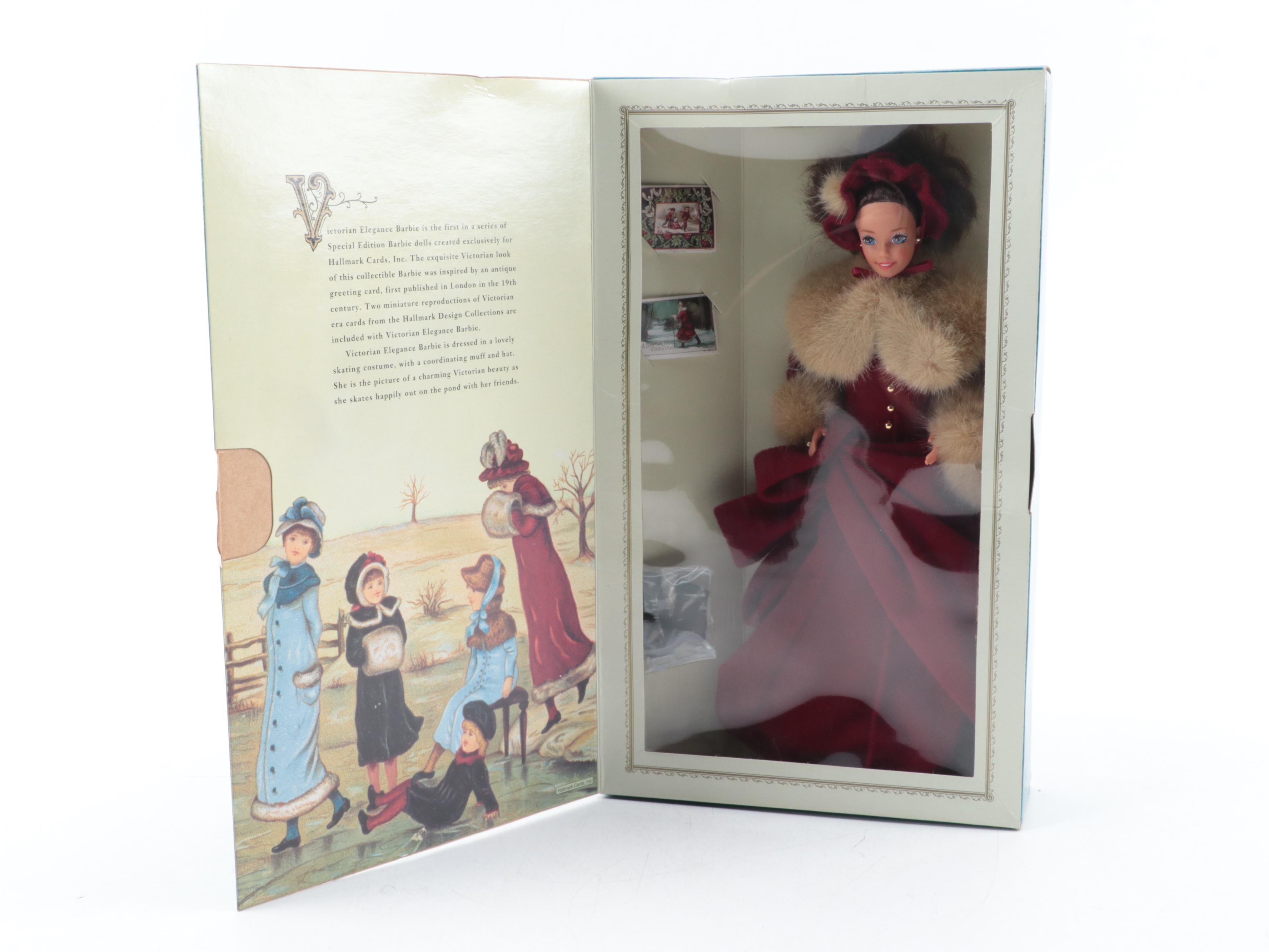 Mattel "Victorian Elegance" with  Special Edition "Happy Holidays" Barbies