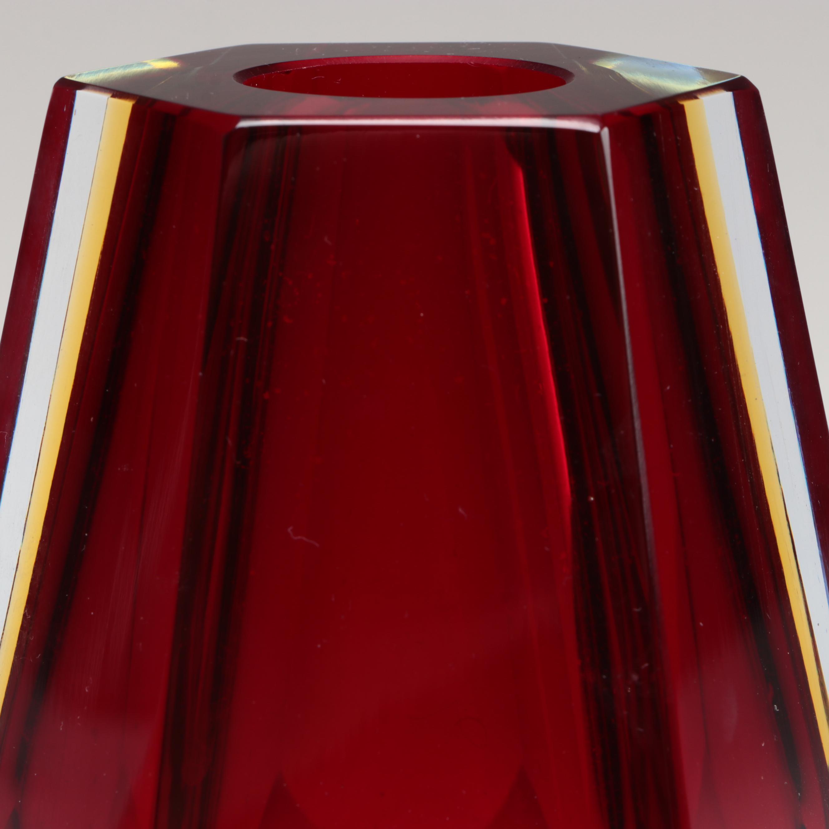 Orrefors Glass Mushrooms with Murano Style Glassware