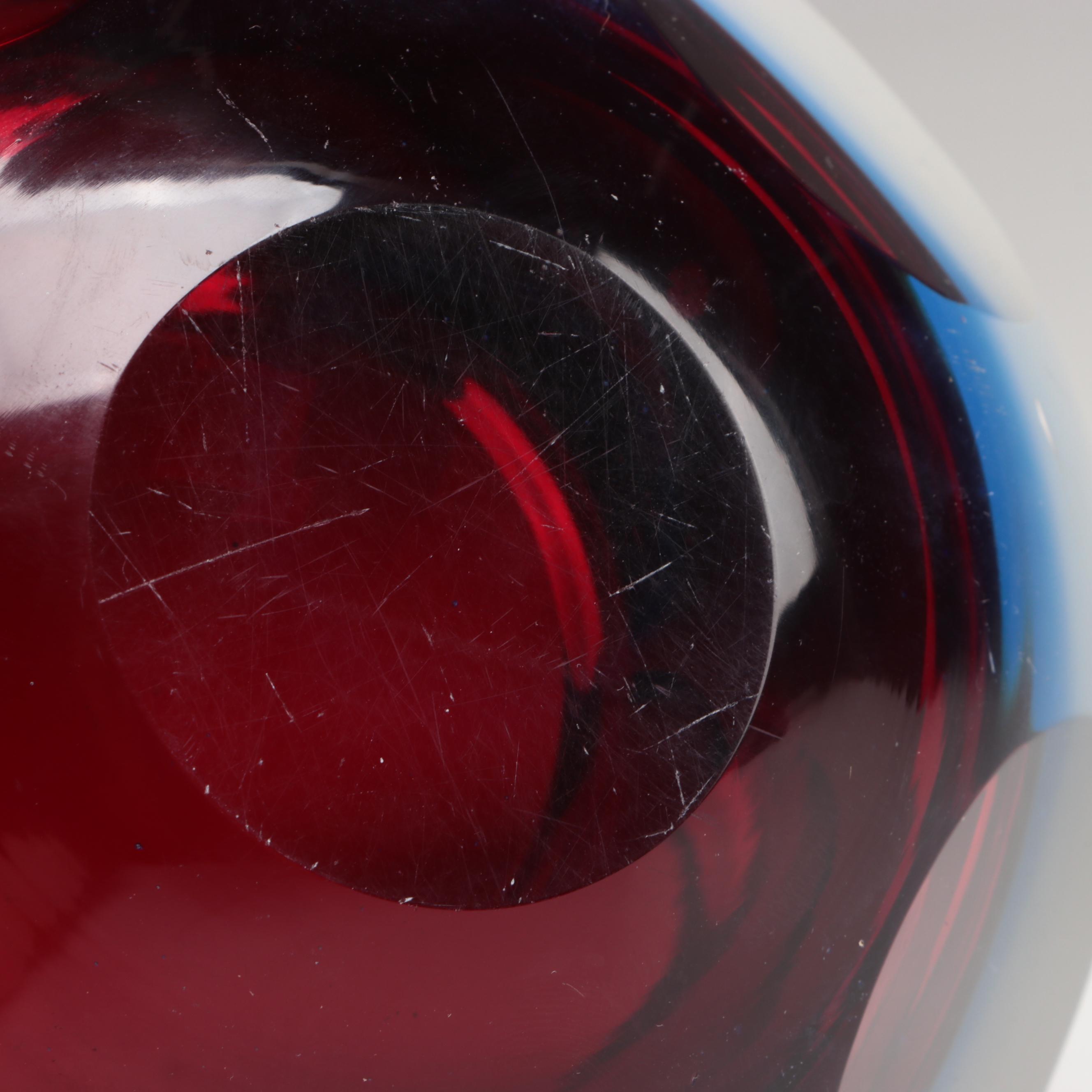 Orrefors Glass Mushrooms with Murano Style Glassware