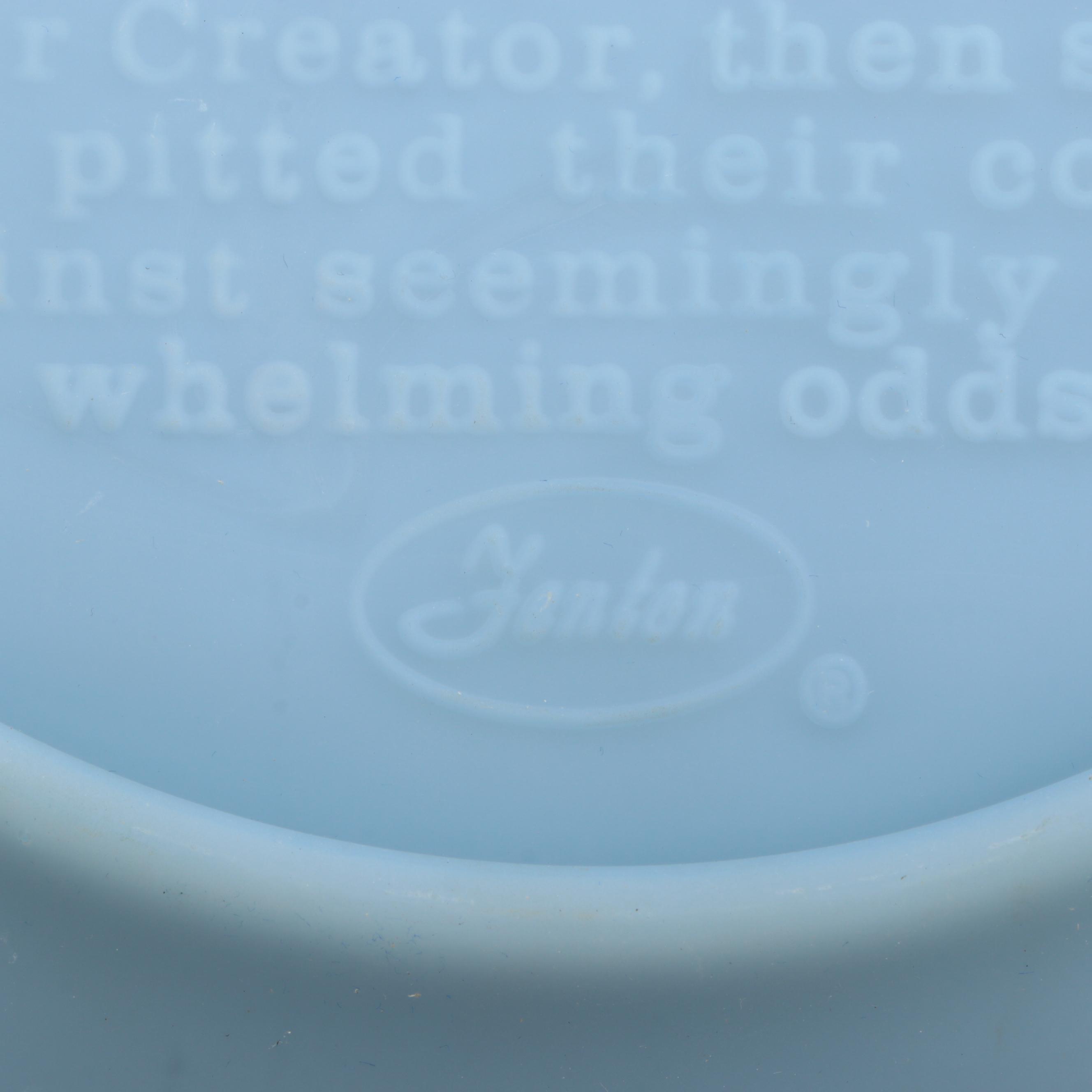 Fenton Ameircan Bicentennial Powder Blue and Milk Glass Collector Plates