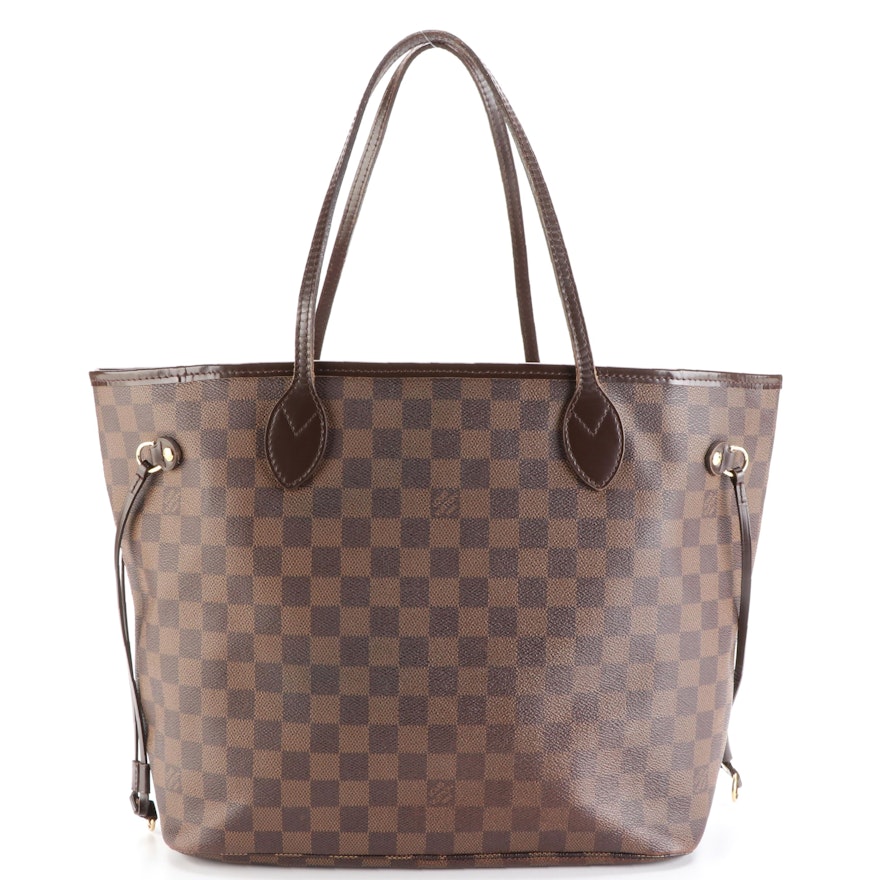 Louis Vuitton Neverfull MM in Damier Ebene Canvas and Leather