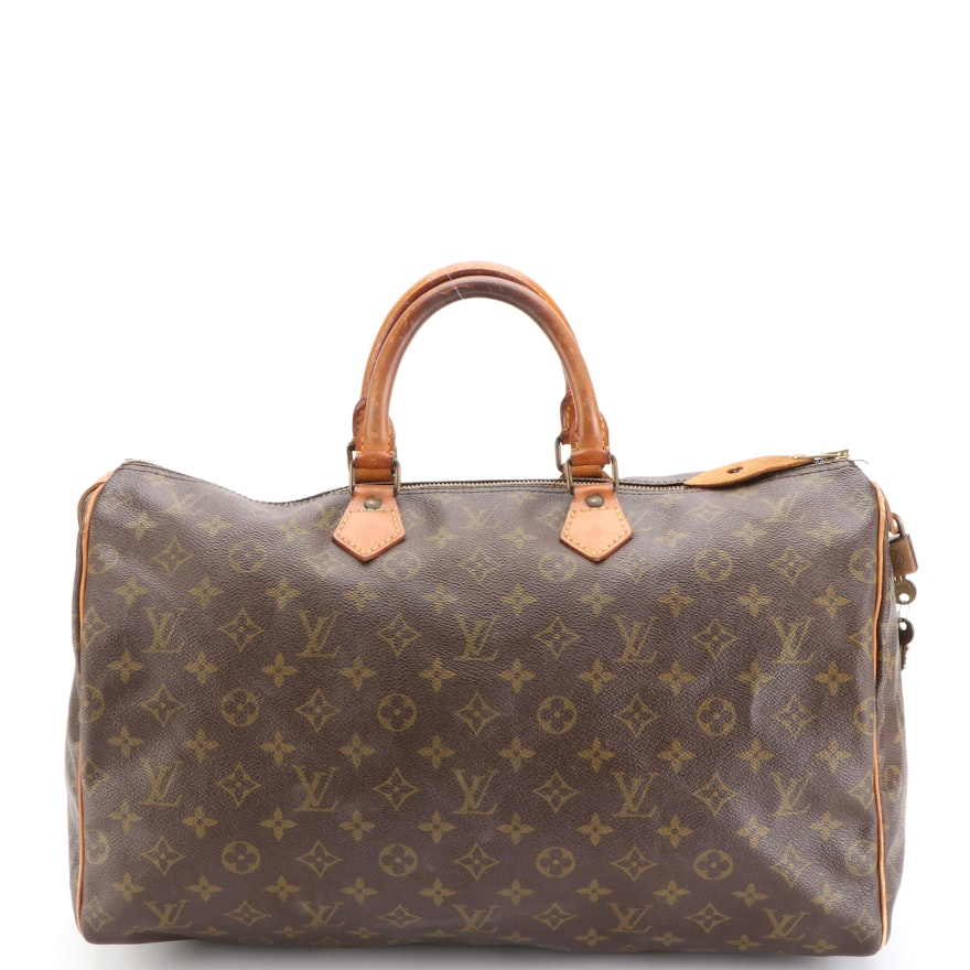 Louis Vuitton Speedy 40 in Monogram Canvas and Vachetta Leather