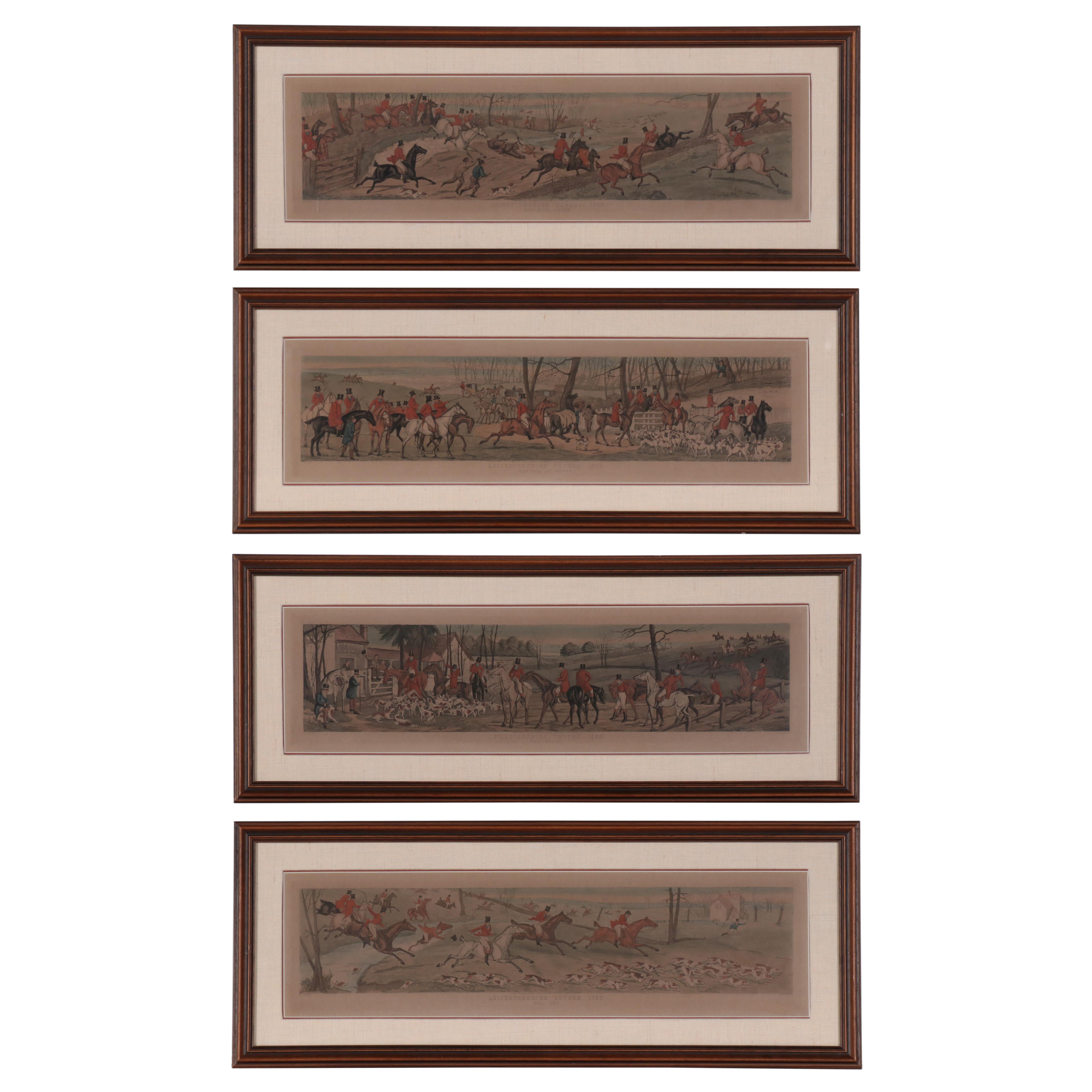 Axel Tallberg Hand-Colored Etchings After Henry Thomas Alken