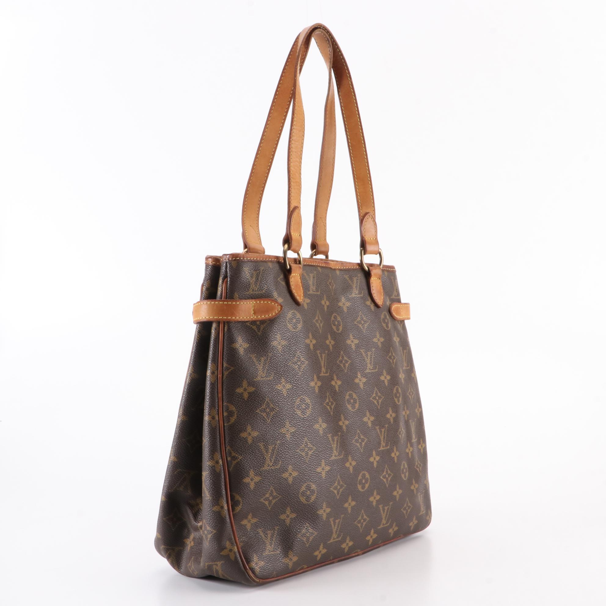 Louis Vuitton Batignolles Vertical Bag in Monogram Canvas and Leather