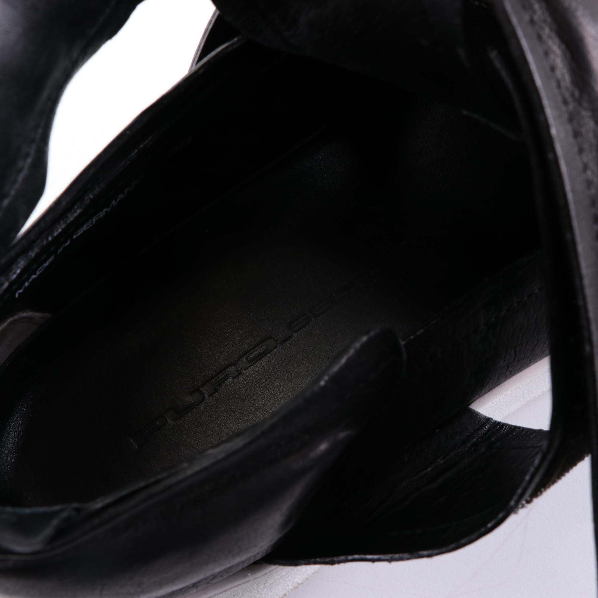 Puro_Secret Platform Shoes with Ankle Straps in Leather