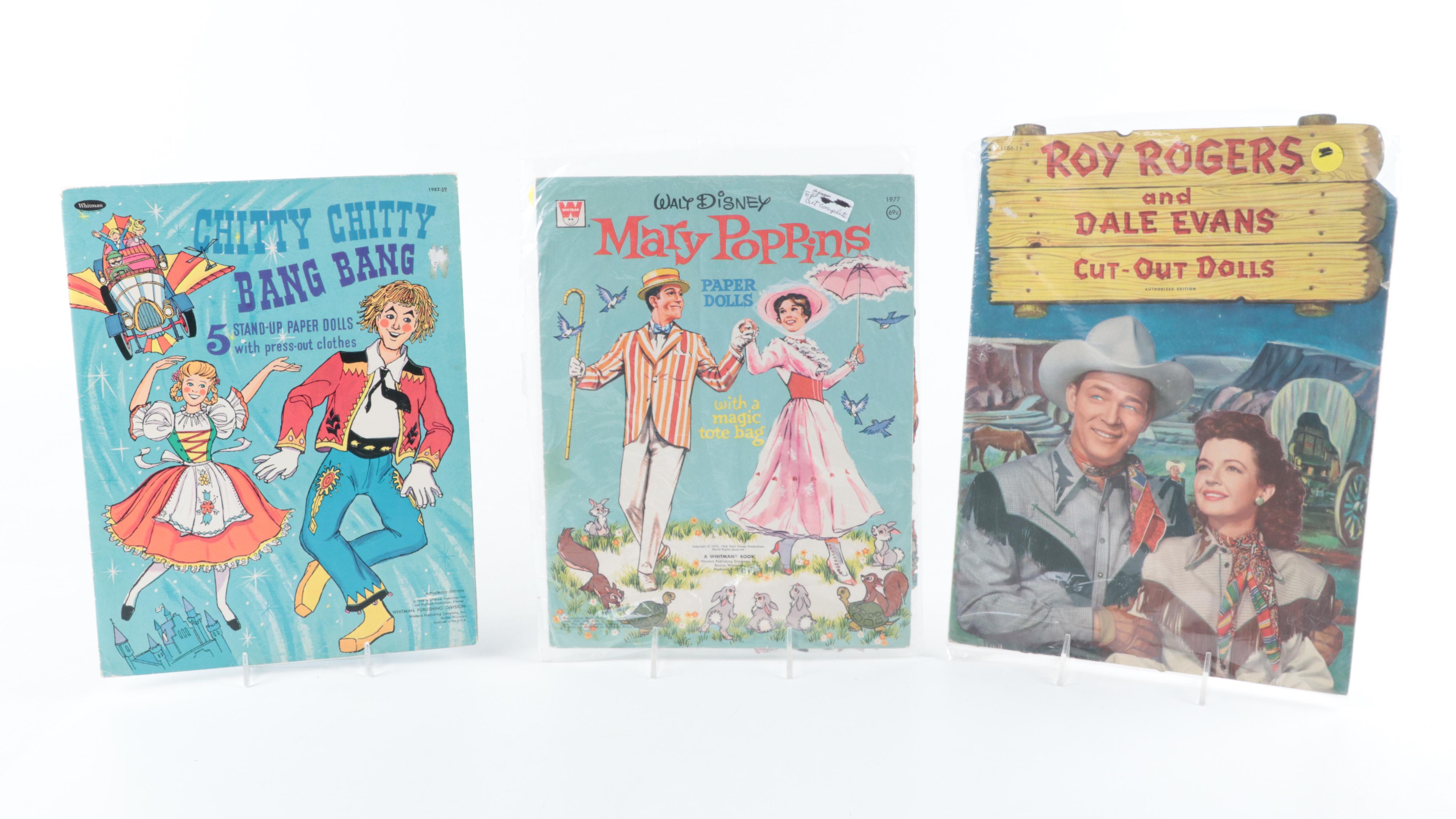 Marilyn Monroe, Elizabeth Taylor, Natalie Wood, and Other Paper Doll Books