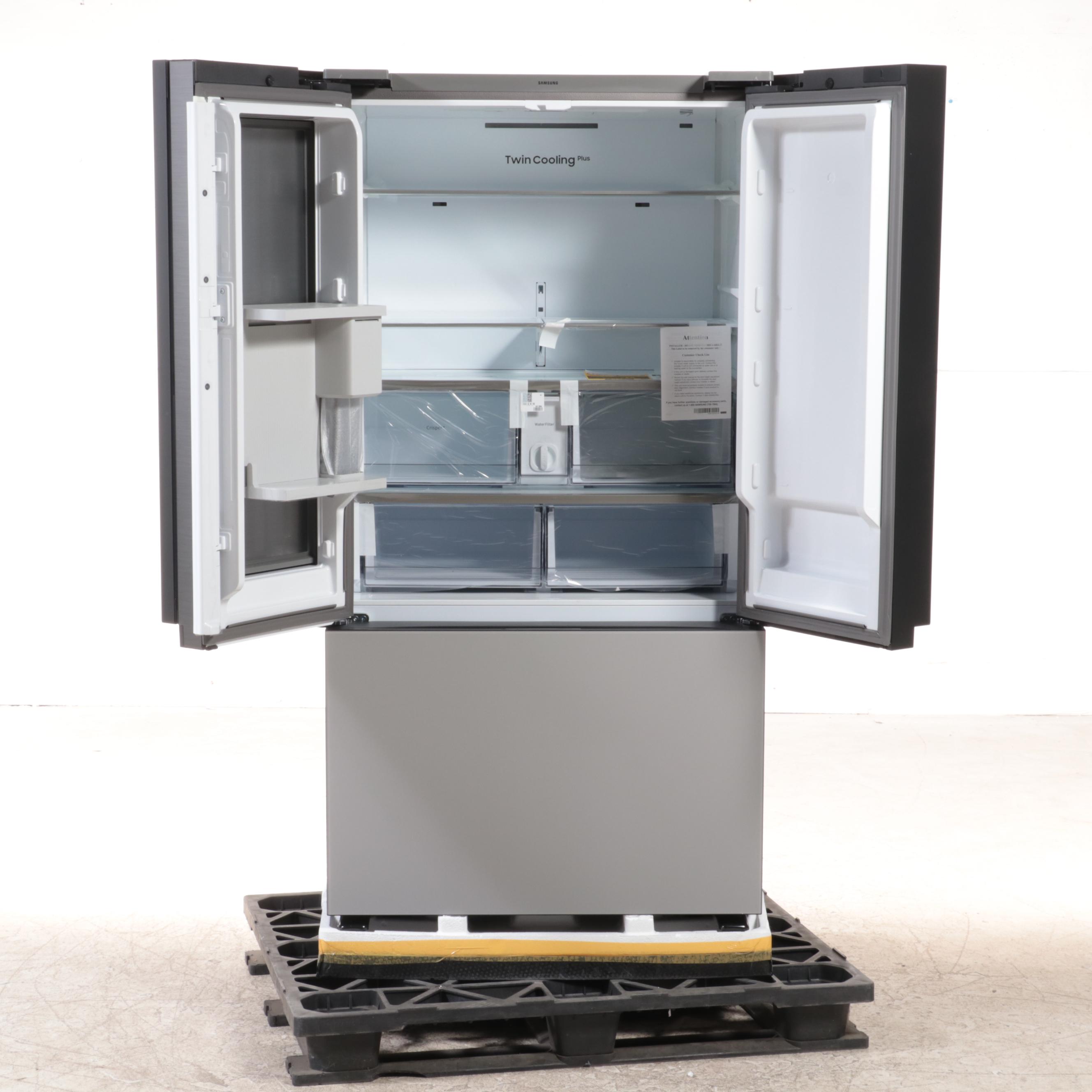 Samsung 24 Cu. Ft. Stainless Steel Bespoke Three-Door French Door Refrigerator