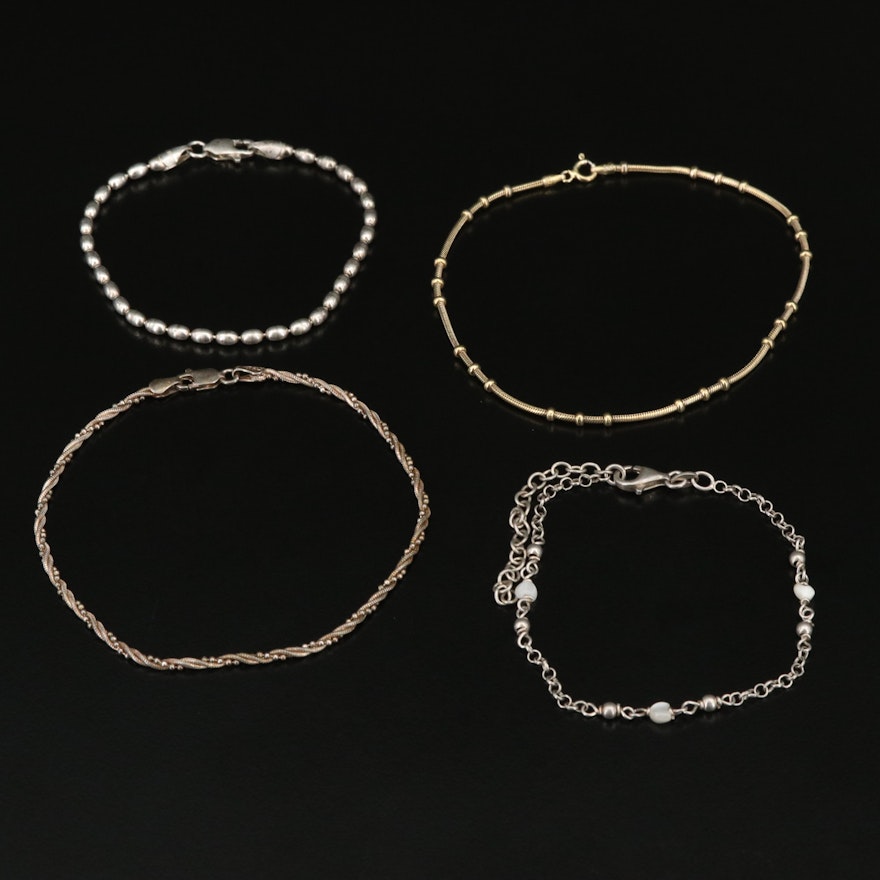 Sterling Chain Bracelet Selection