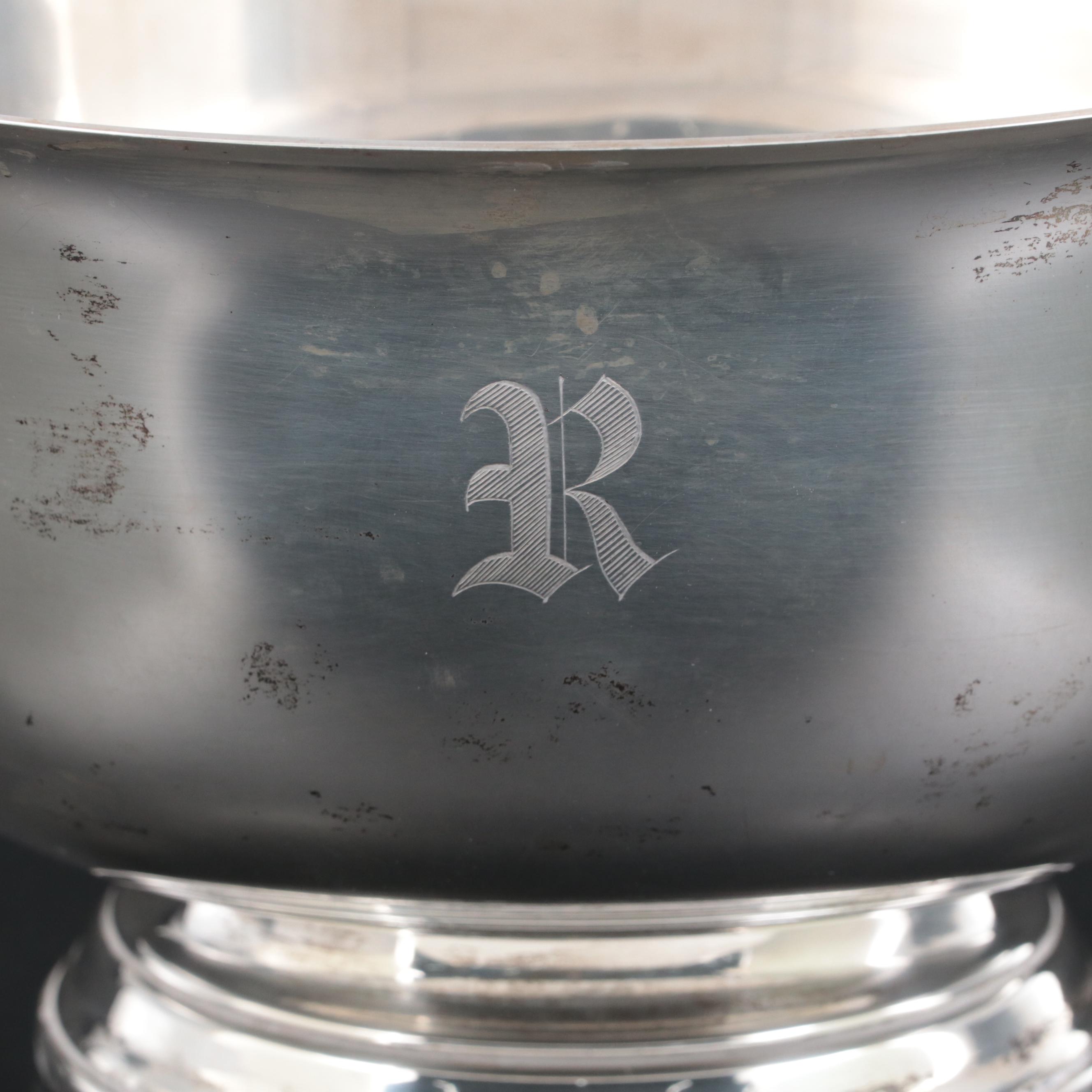 Fina Sterling Silver Paul Revere Bowl, Mid-20th Century