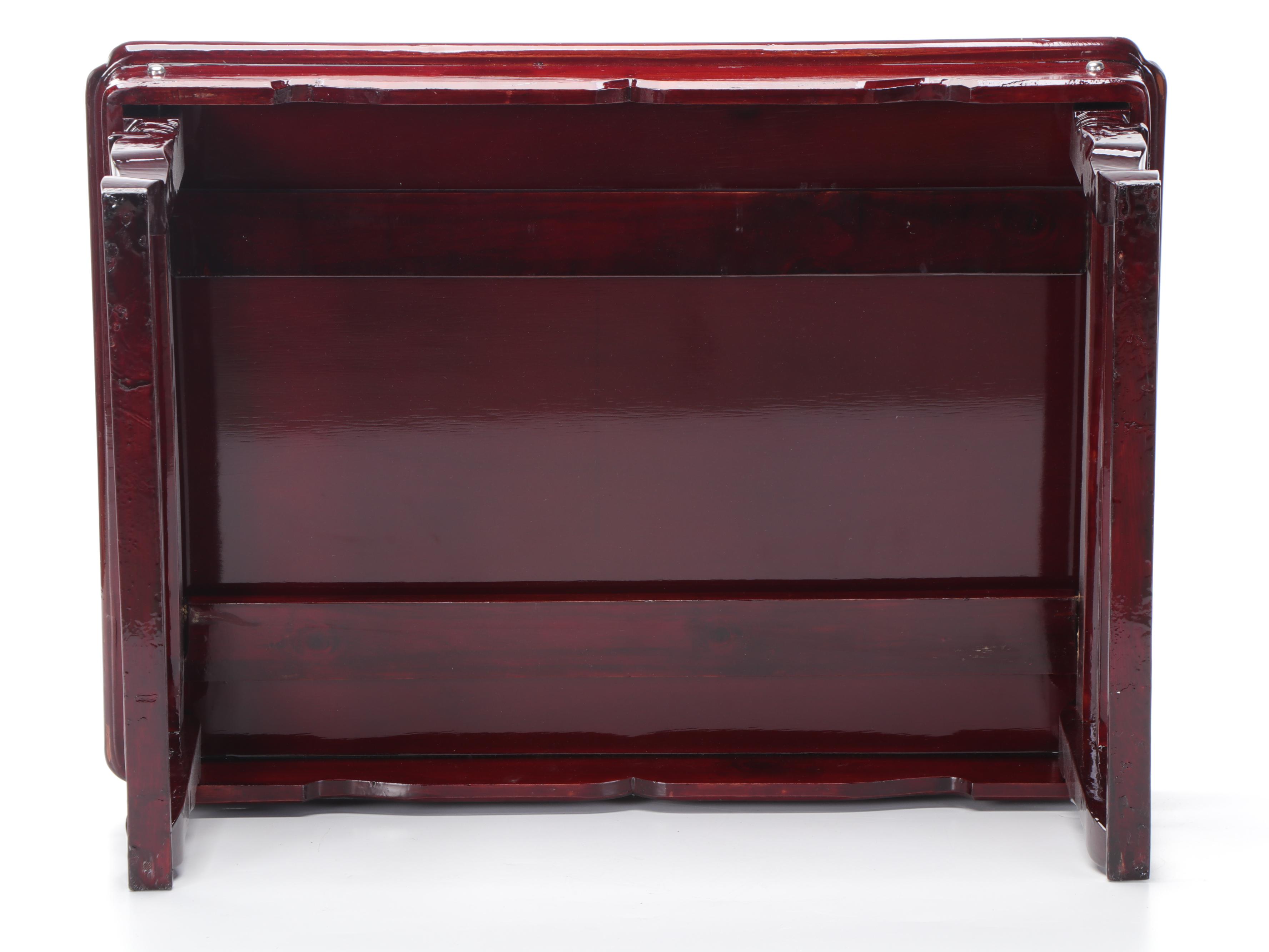 Japanese Wood and Mother-of-Pearl Inlaid Bed Tray, Mid to Late 20th Century